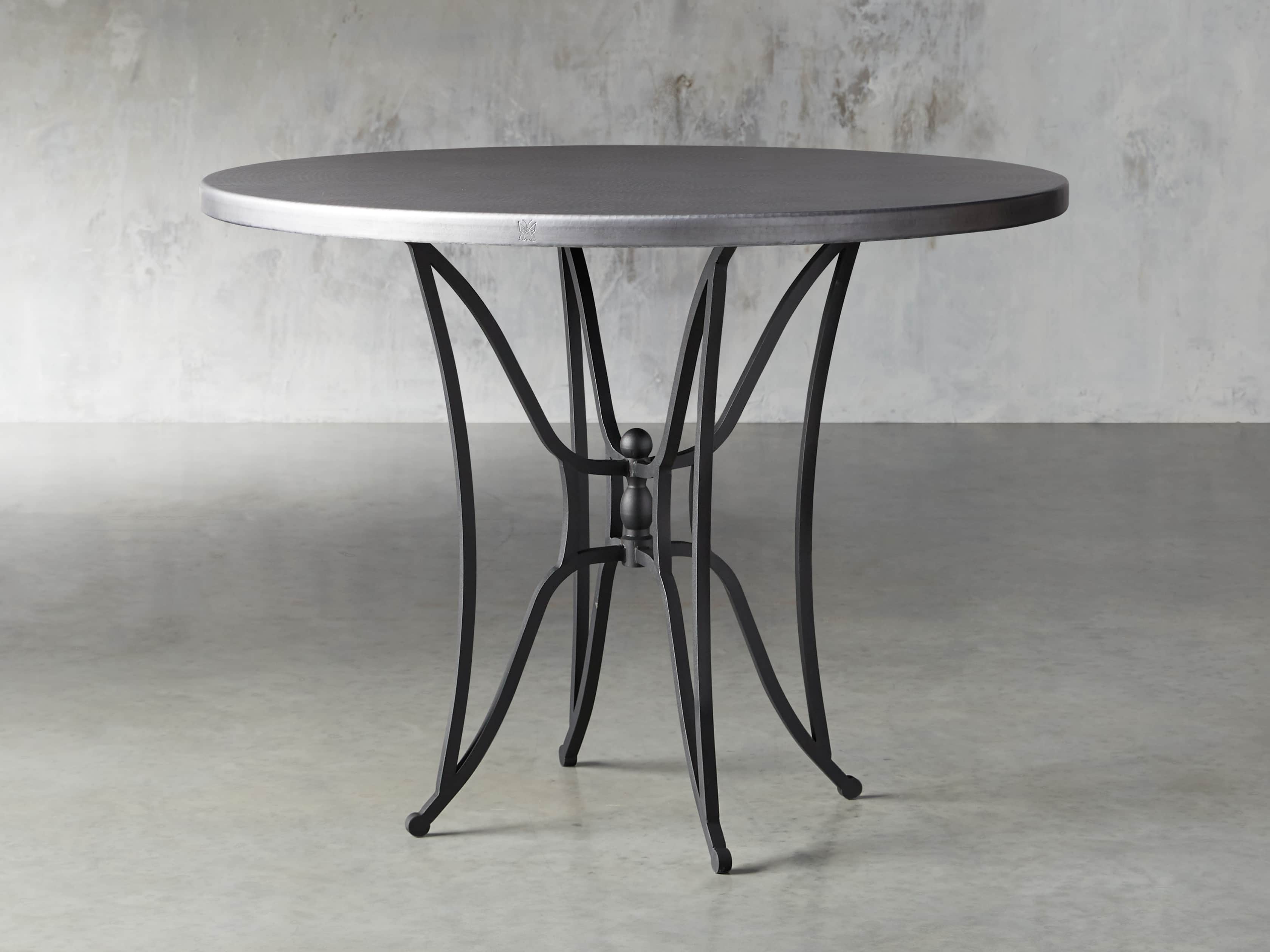 Zinc Alloy 38" Round Table Top With Kenya Counter Base, slide 2 of 4