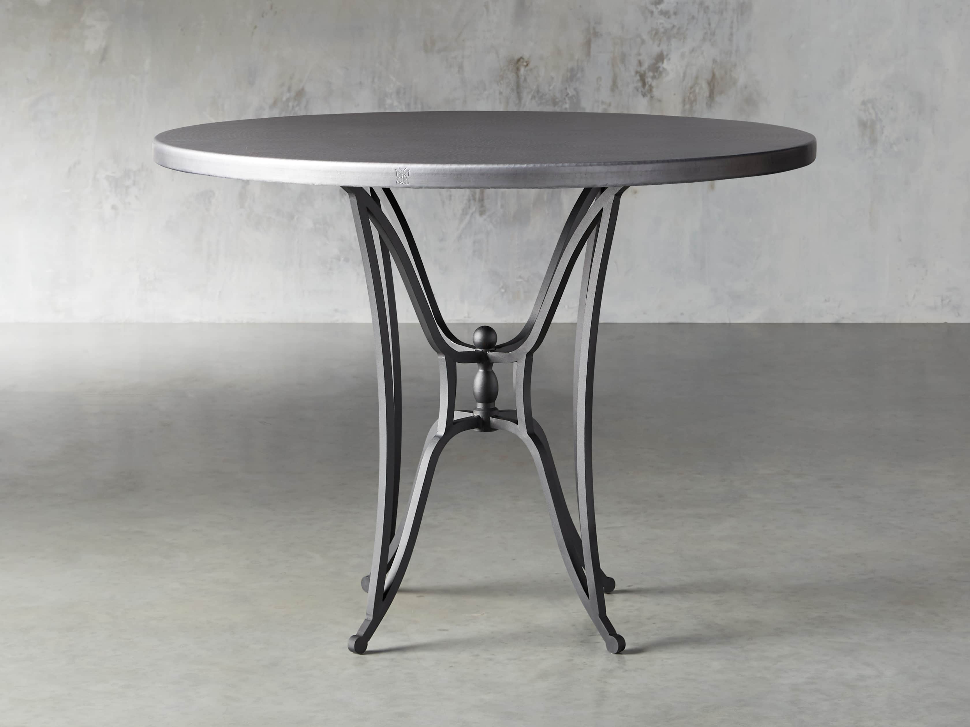 Zinc Alloy 38" Round Table Top With Kenya Counter Base, slide 1 of 4