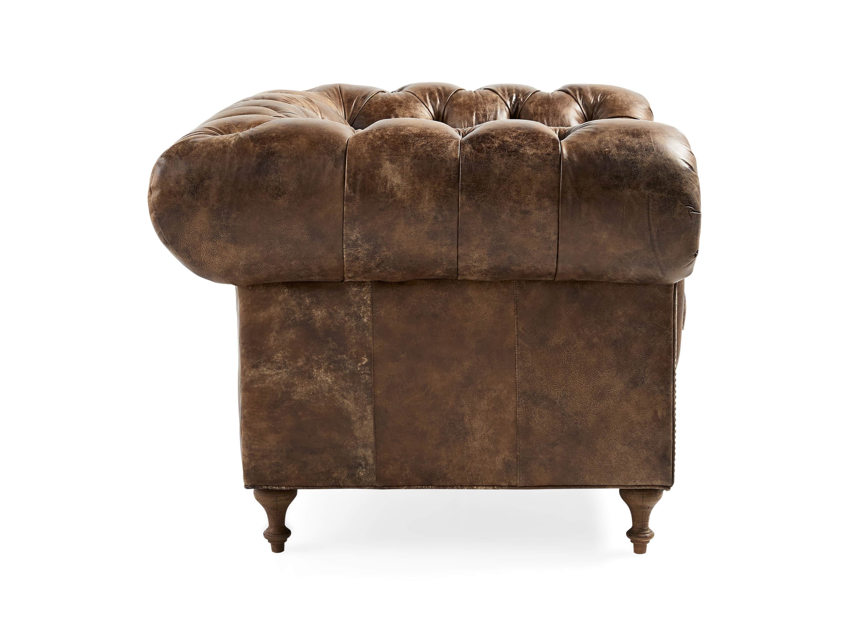 Wessex Leather 56" Tufted Chair