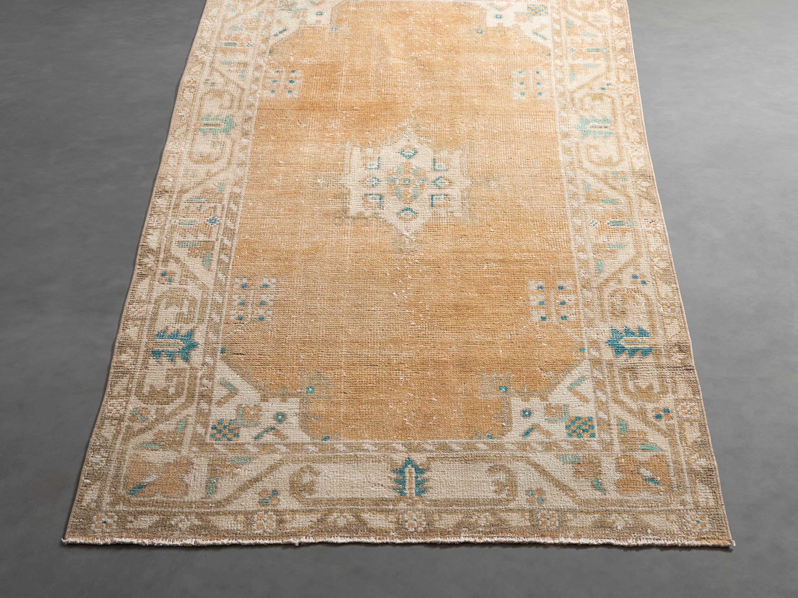 3' 6" X 6' 4" Vintage Turkish Anatolian Rug, slide 3 of 4