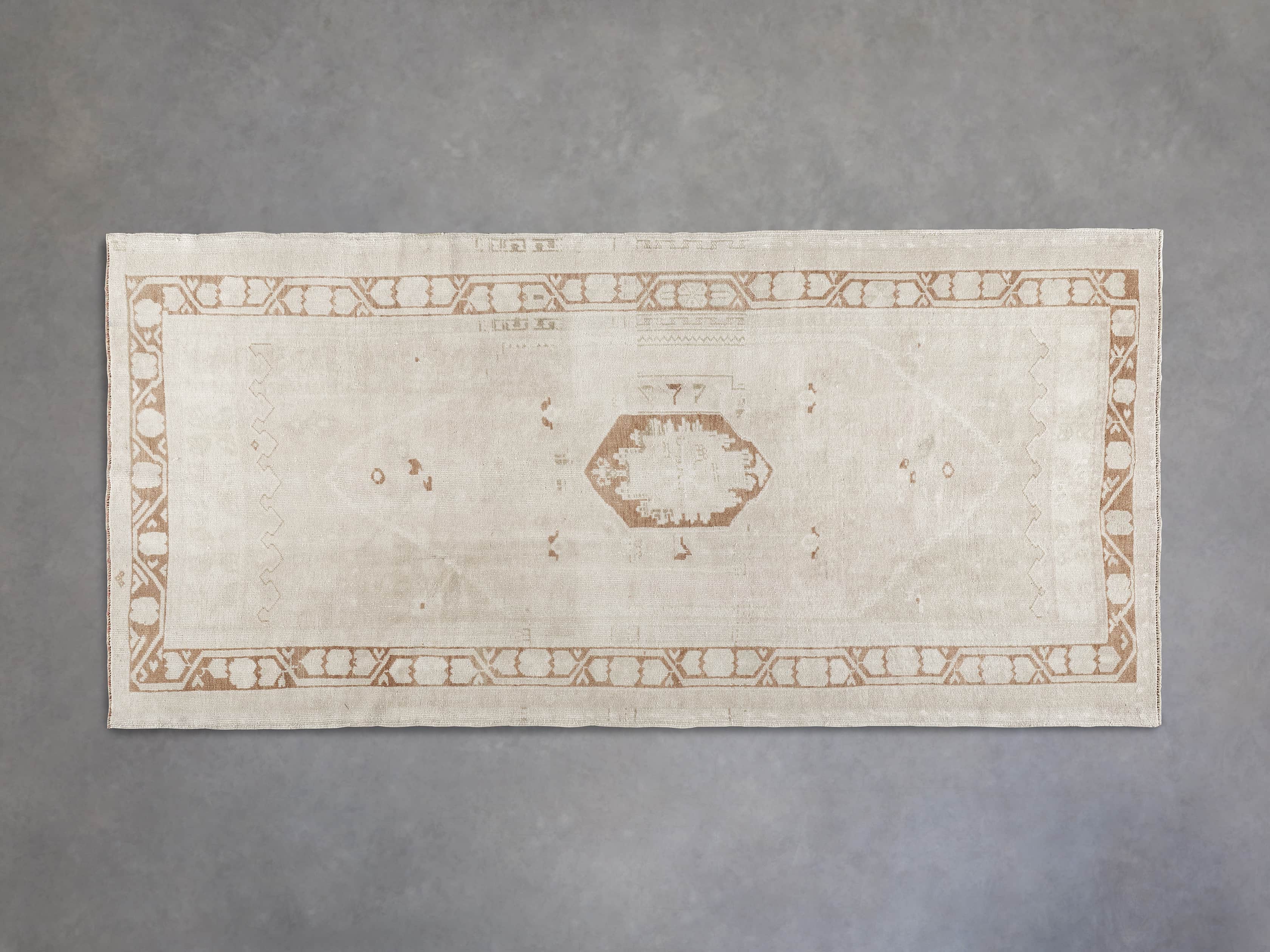 View the One of a Kind 4'1" x 8'9" Vintage Turkish Anatolian Rug