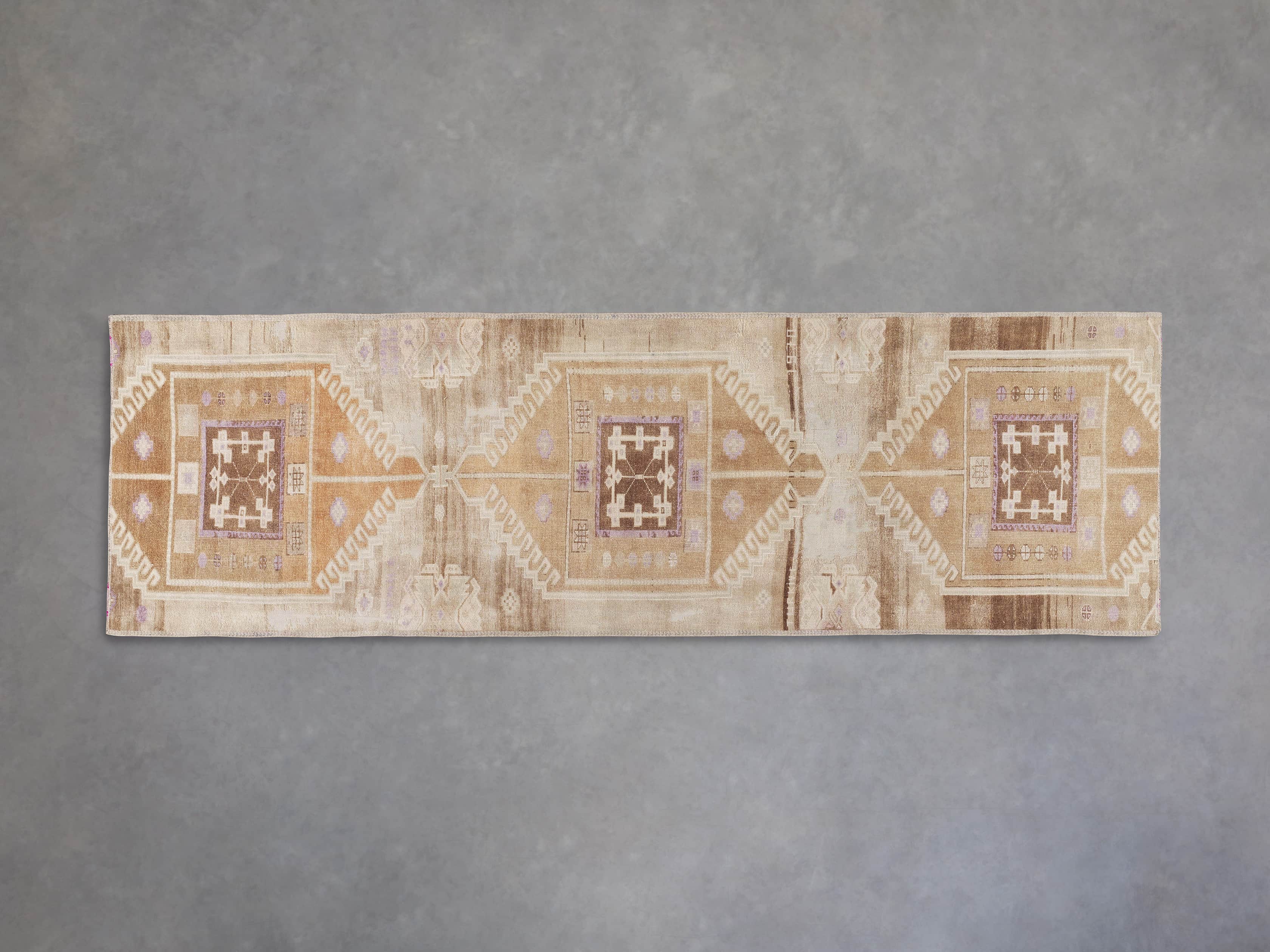 View the One of a Kind 3'5" x 10'11" Vintage Turkish Anatolian Rug