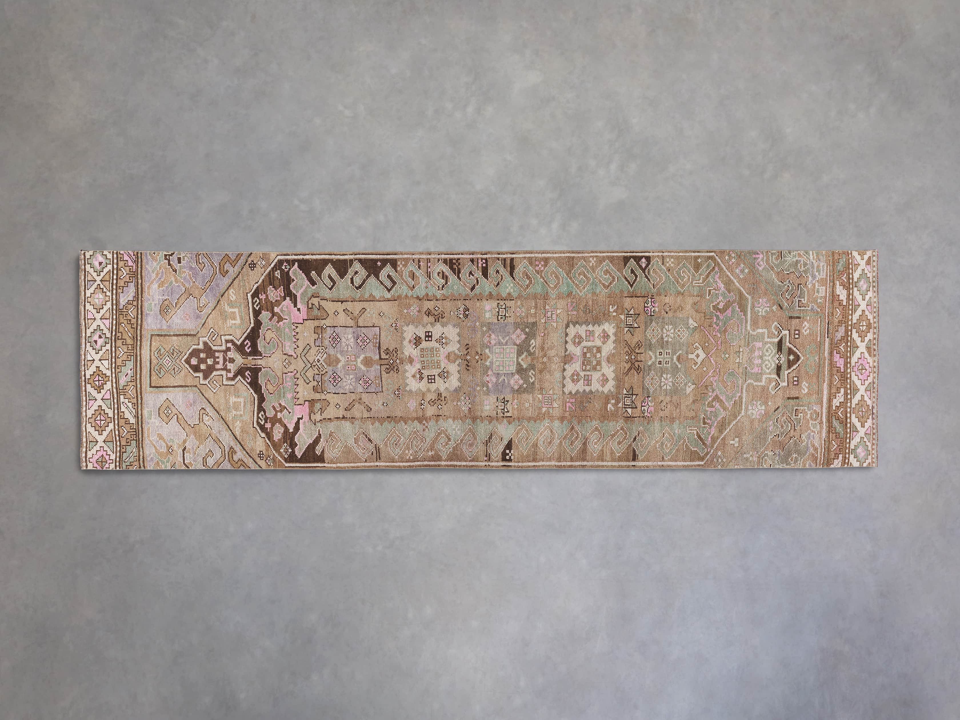 3' 3" X 12' Vintage Turkish Anatolian Rug, slide 1 of 5