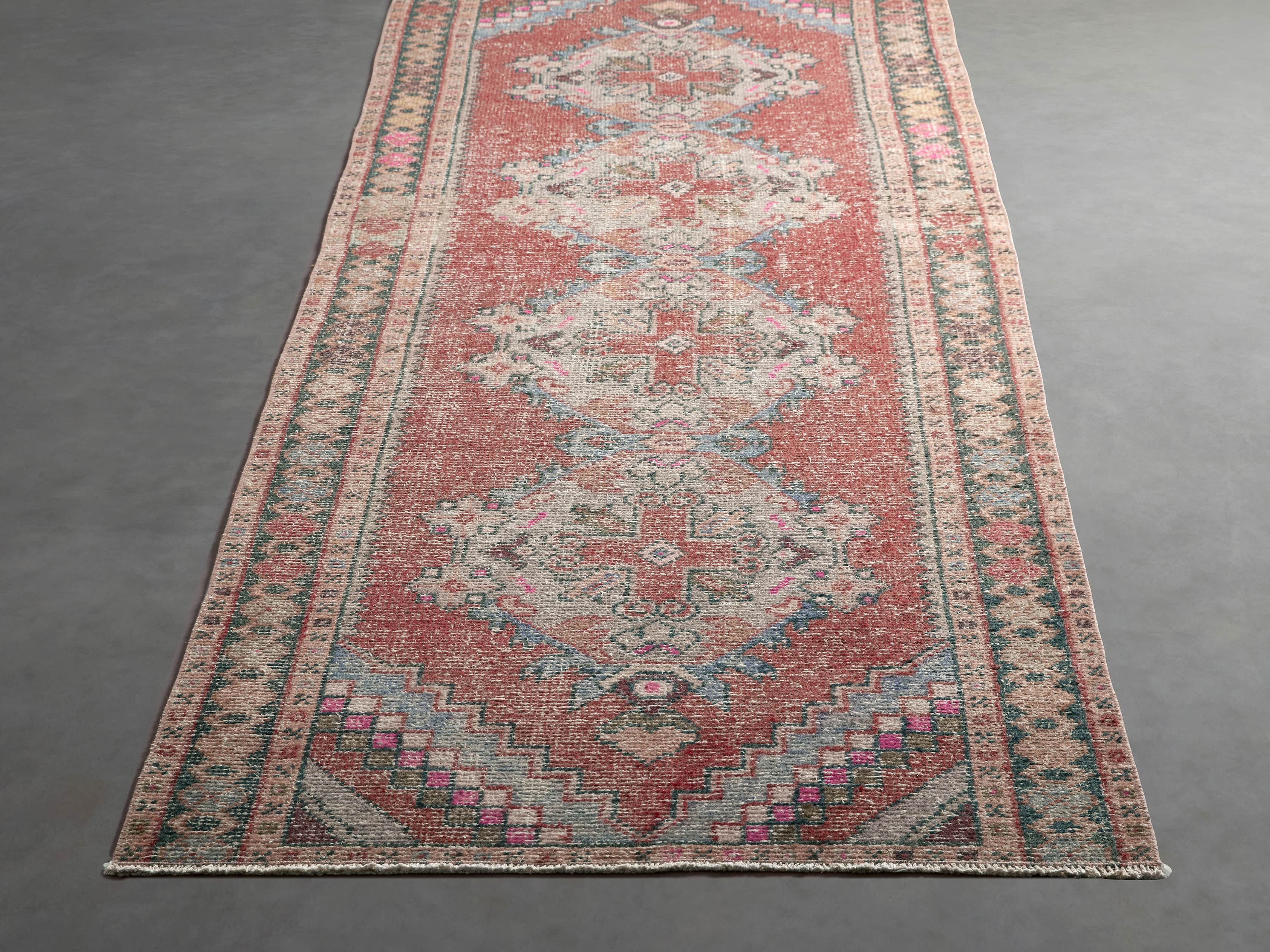 3' 1" X 8'10" Vintage Turkish Anatolian Rug, slide 3 of 5
