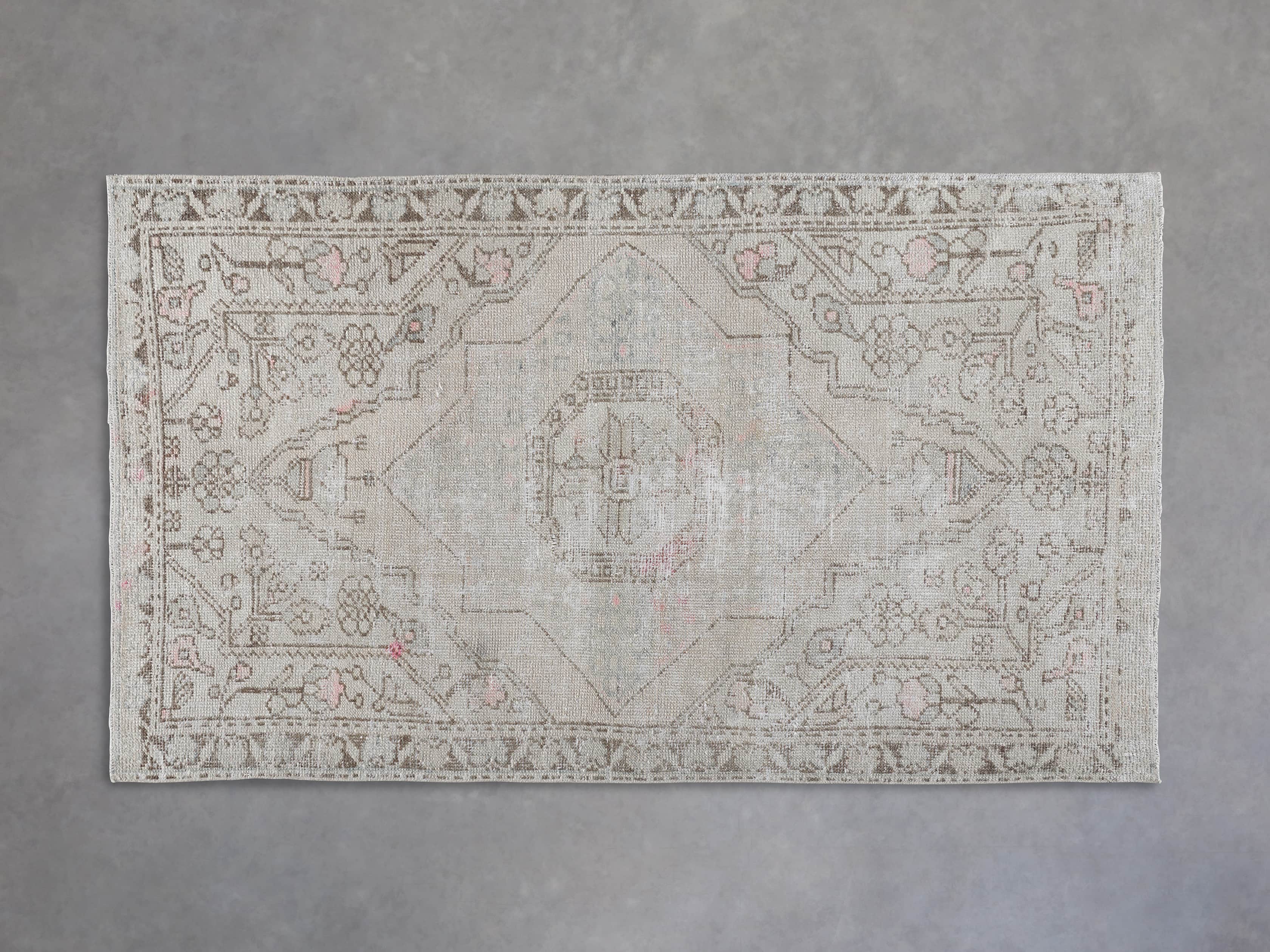 View the One of a Kind 3'9" x 6'3" Vintage Turkish Anatolian Rug