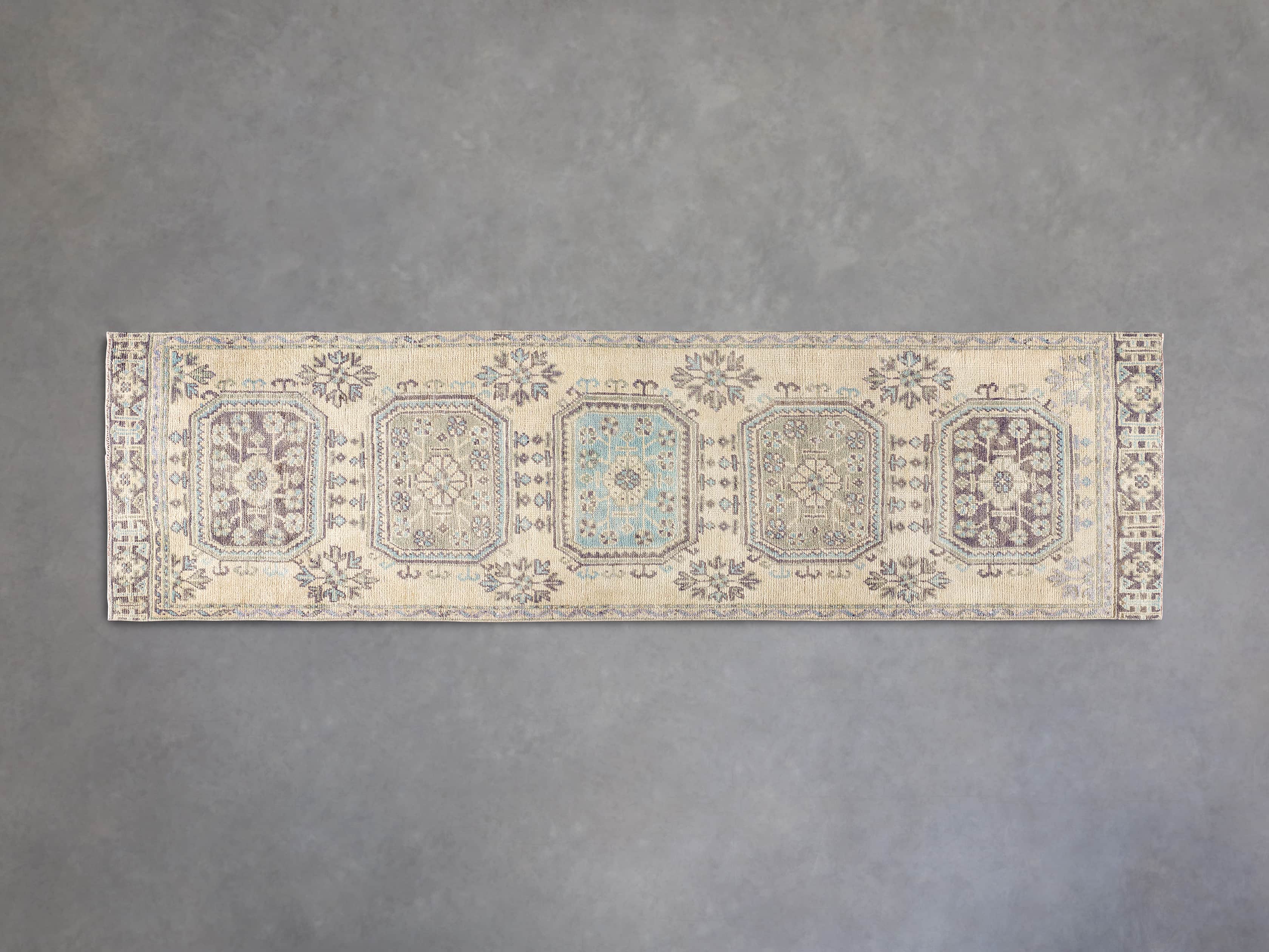 View the One of a Kind 3'2" x 11'7" Vintage Turkish Anatolian Rug