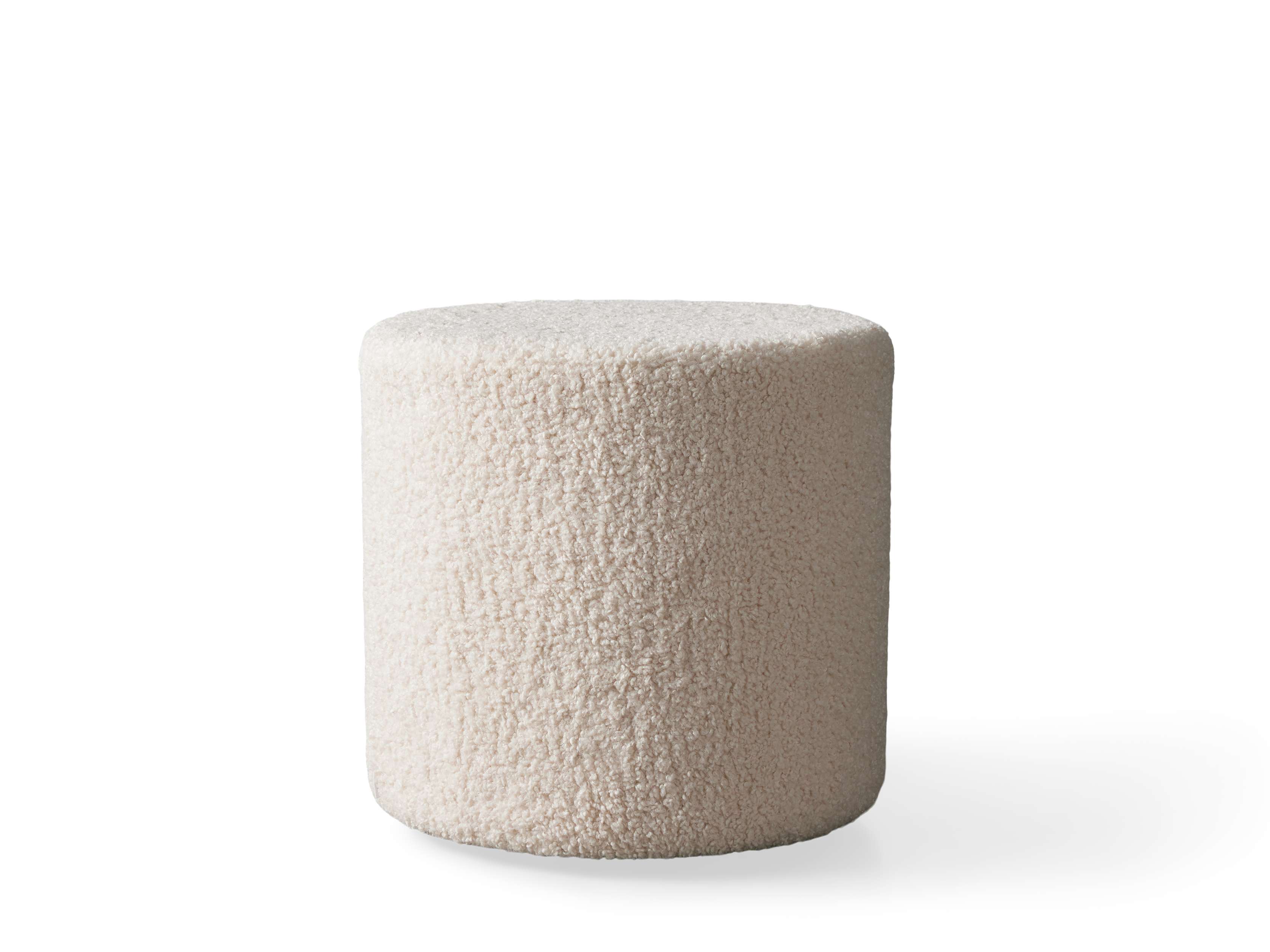 Arhaus Faux Sherpa Pouf - Thumbnail 2