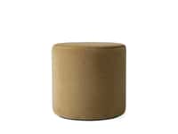 Velvet Round Pouf in Lichen