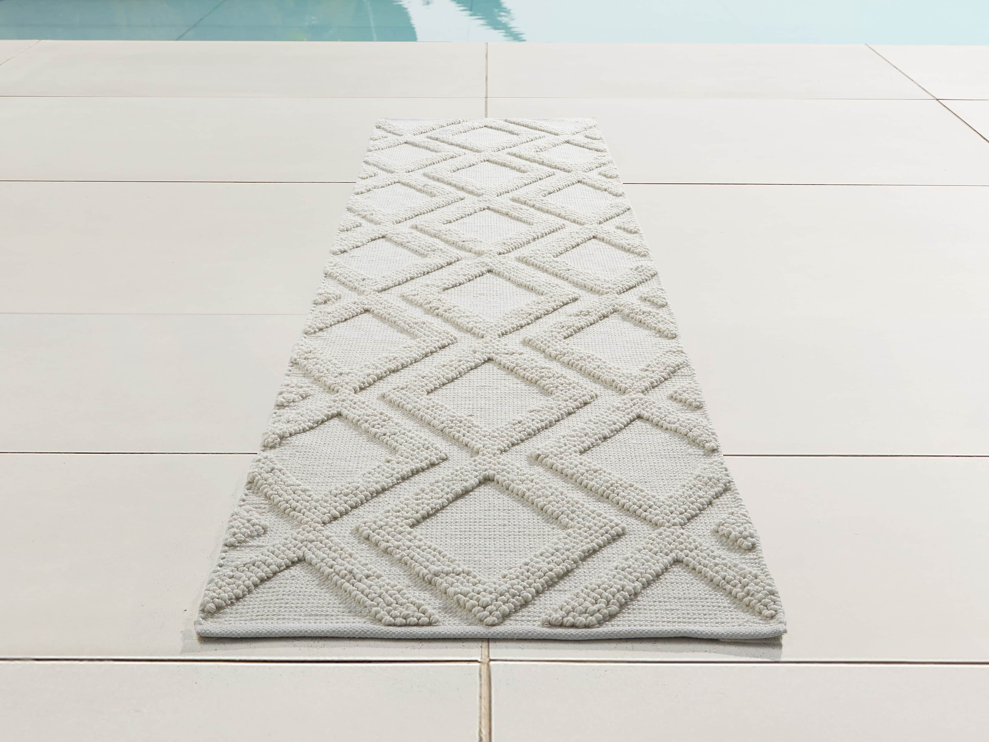 2'6" x 10 Capitola Performance Runner Rug in Ivory, slide 1 of 3