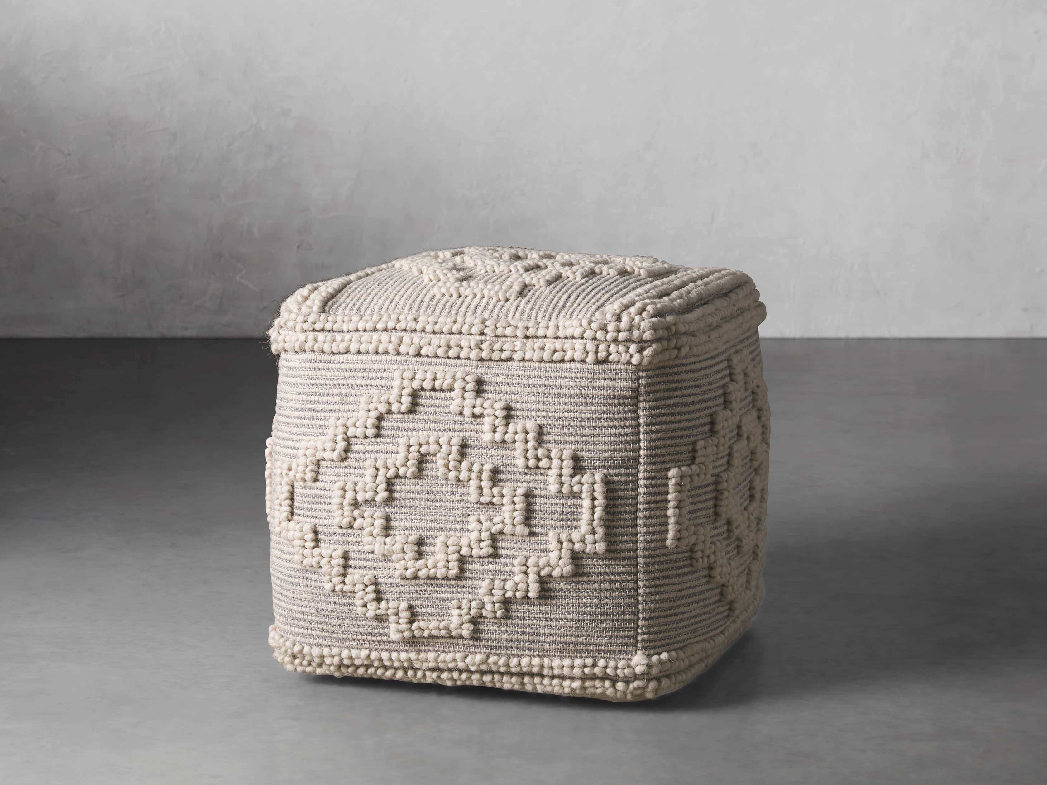 Keller 16" X 16" Boho Pouf, slide 1 of 3