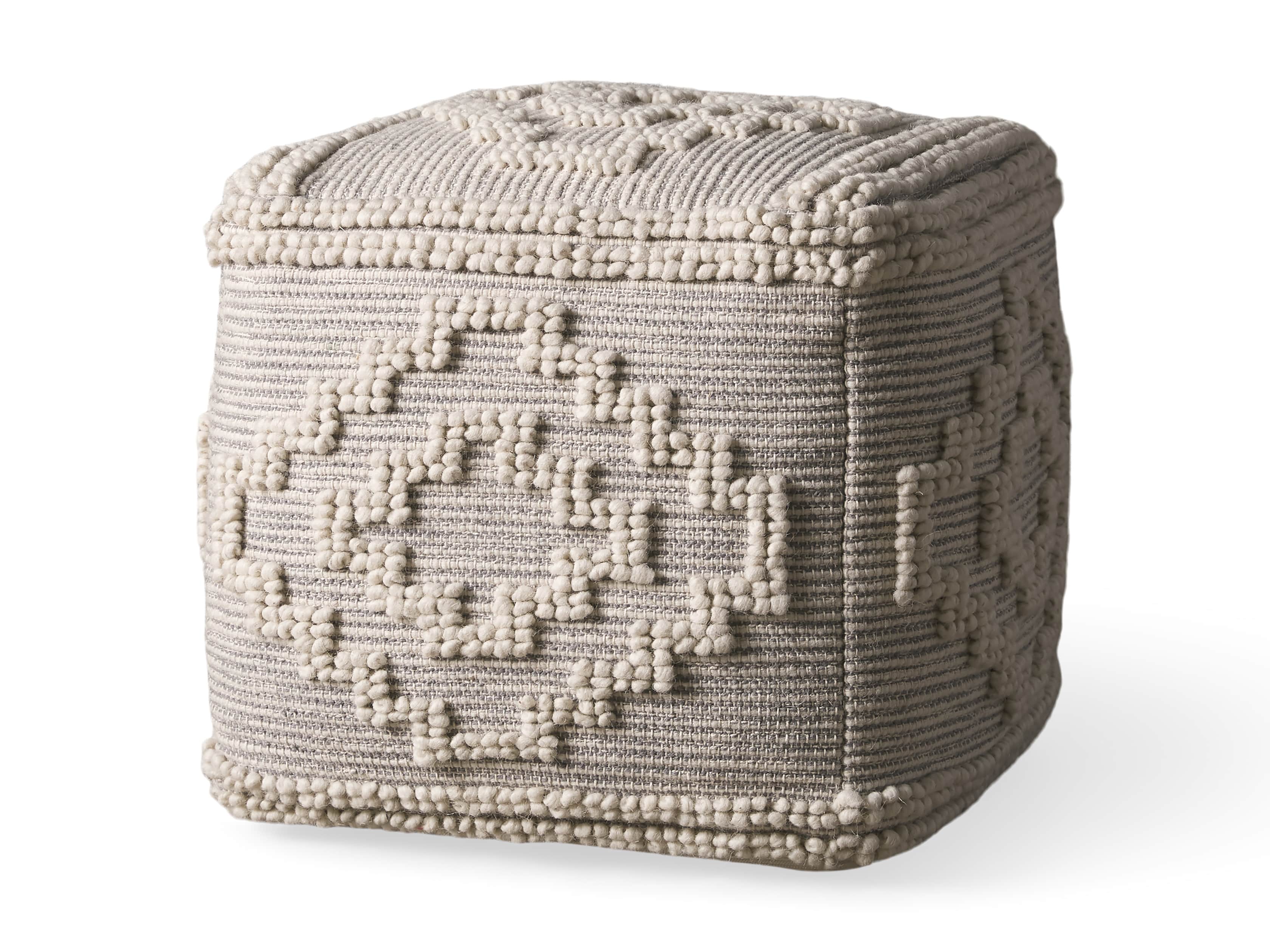 Keller 16" X 16" Boho Pouf, slide 3 of 3