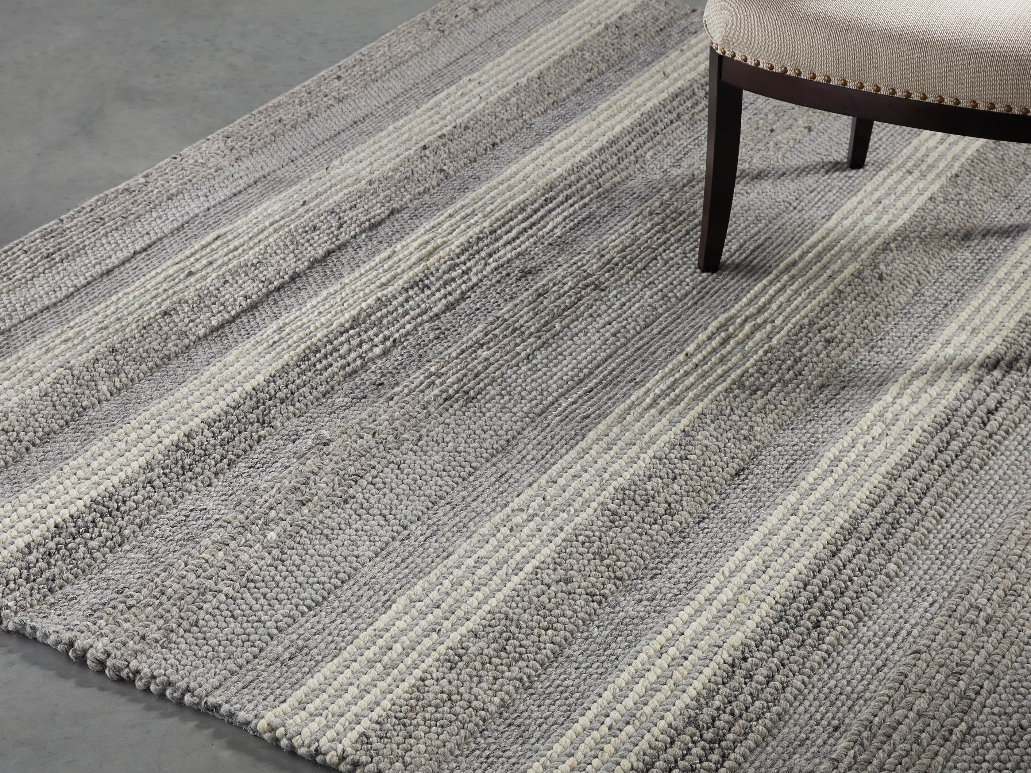 Landon 10x14 Grey Handwoven Rug, slide 1 of 4