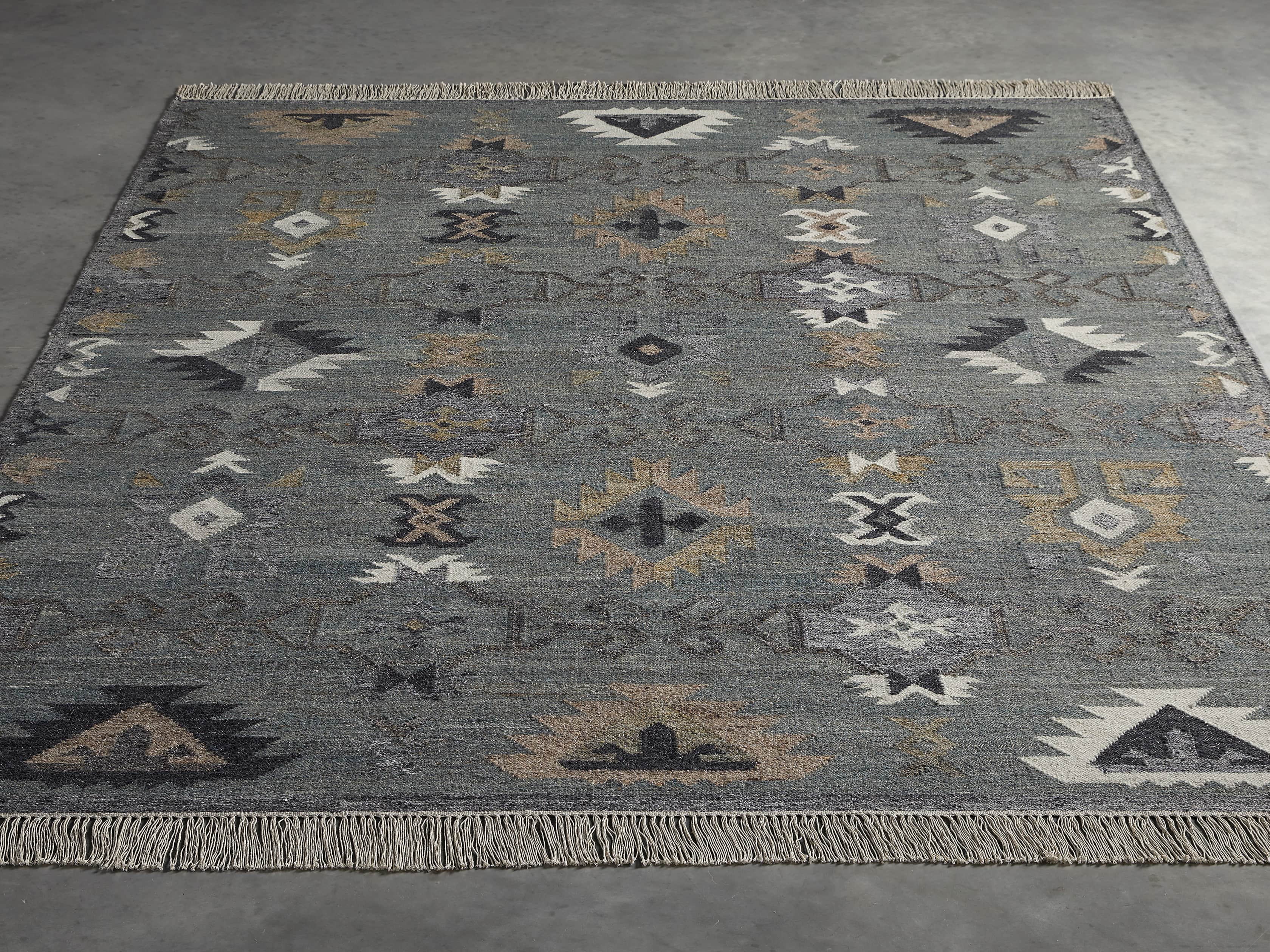 Layton 6x9 Handwoven Rug in Grey, slide 3 of 5