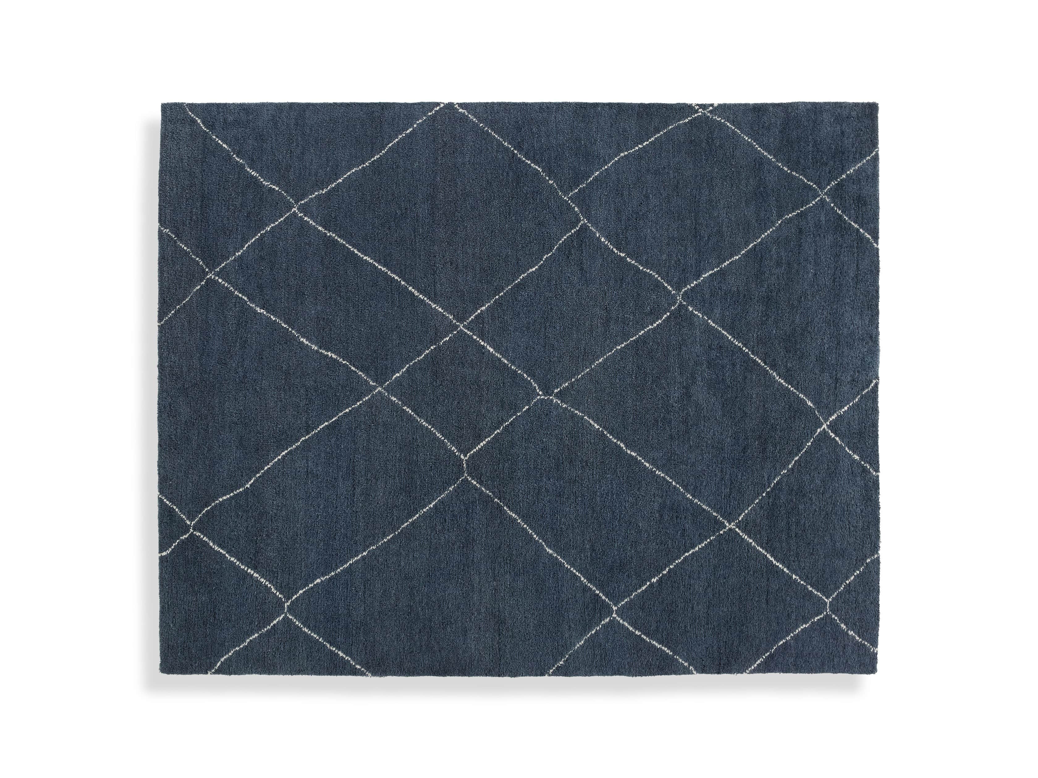 Bensi Hand-Knotted 6' x 9' Rug in Navy
