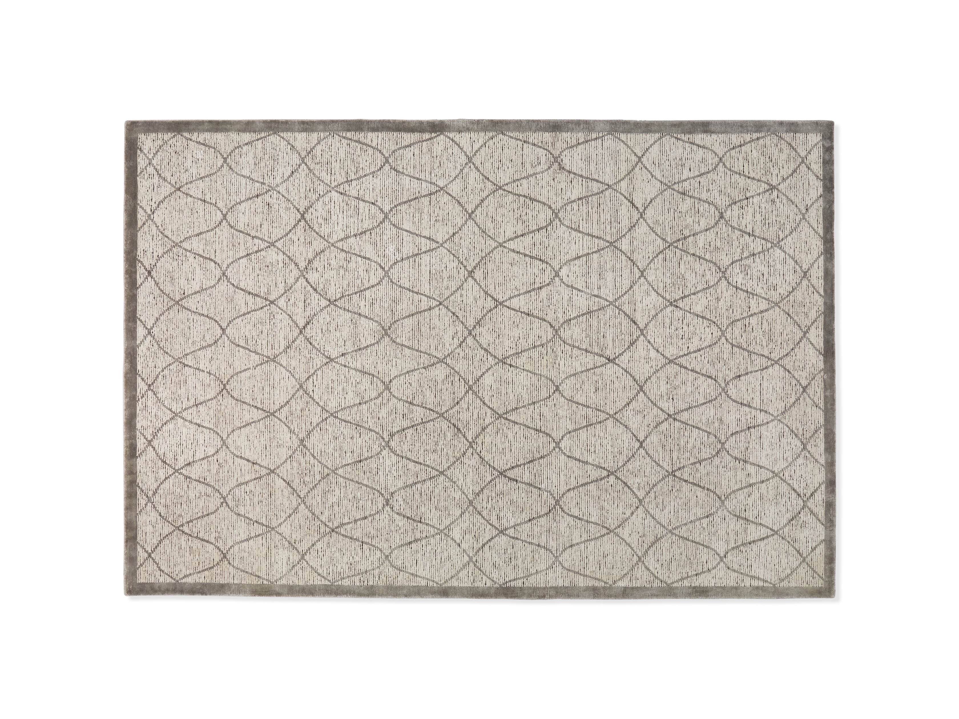 Sloane 9' x 12' Hand Knotted Cream Rug, slide 4 of 4
