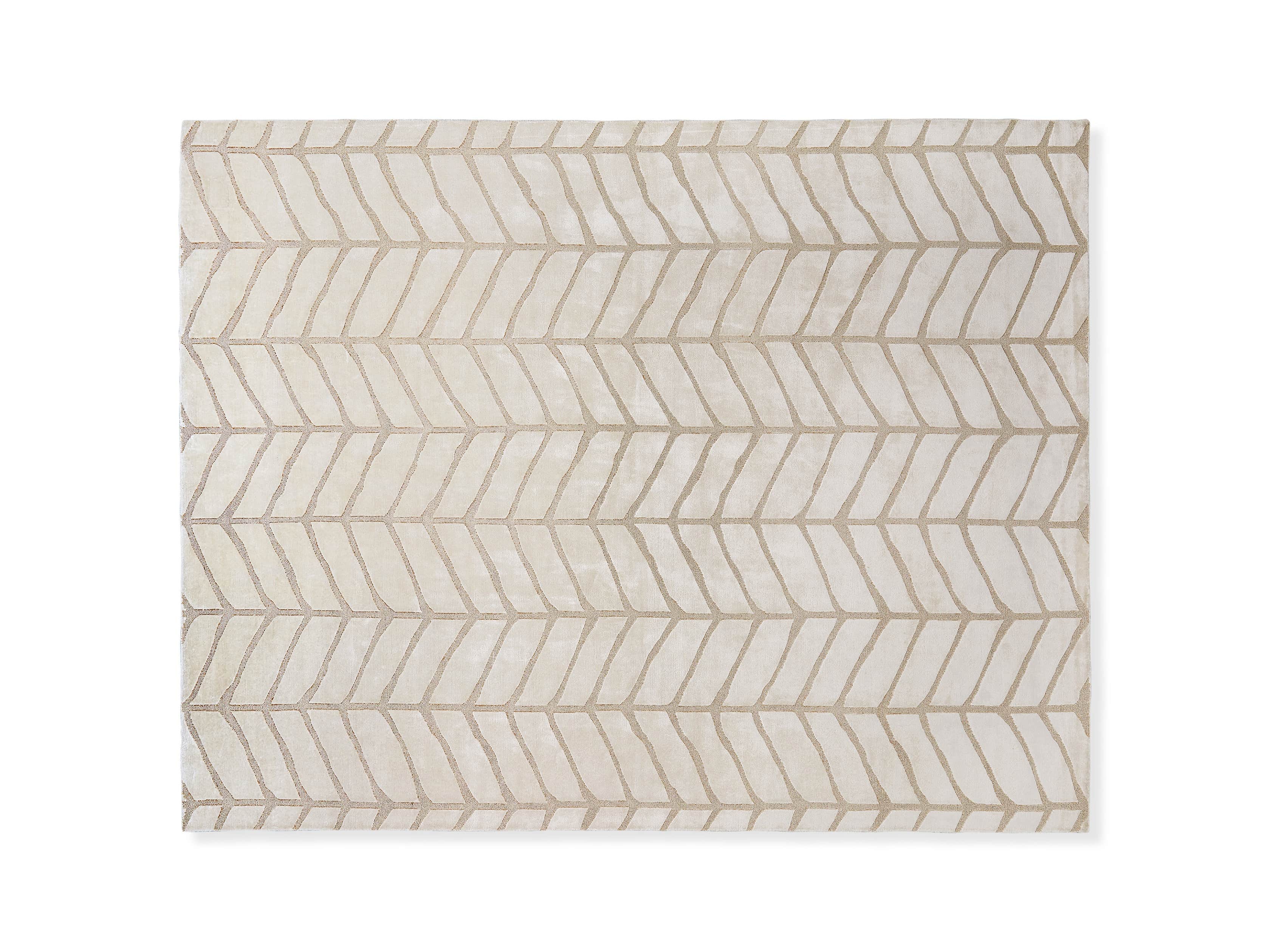 Seville 9' x 12' Hand Knotted Rug in Ivory