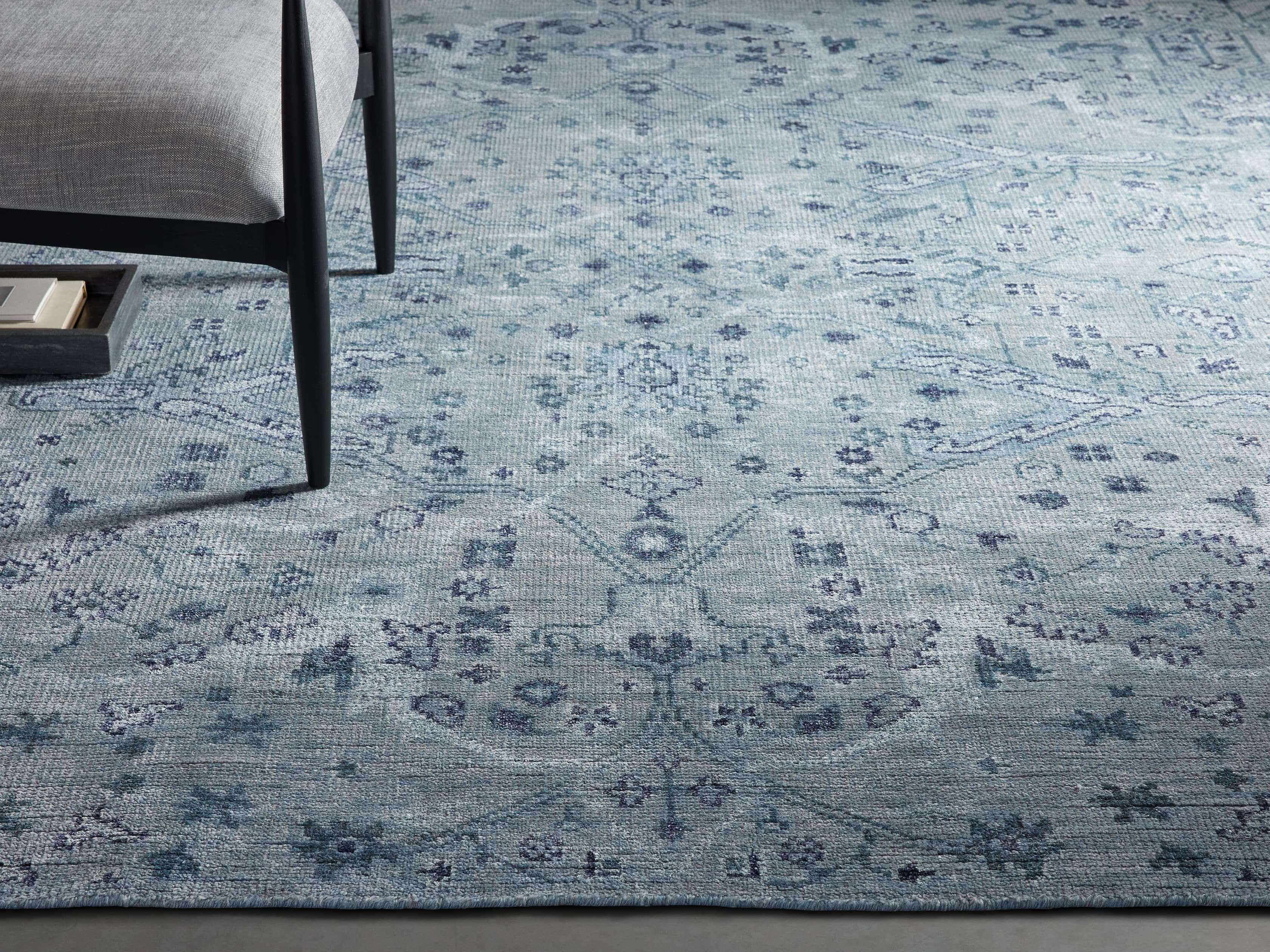 9 X 12 Faymount Blue Rug