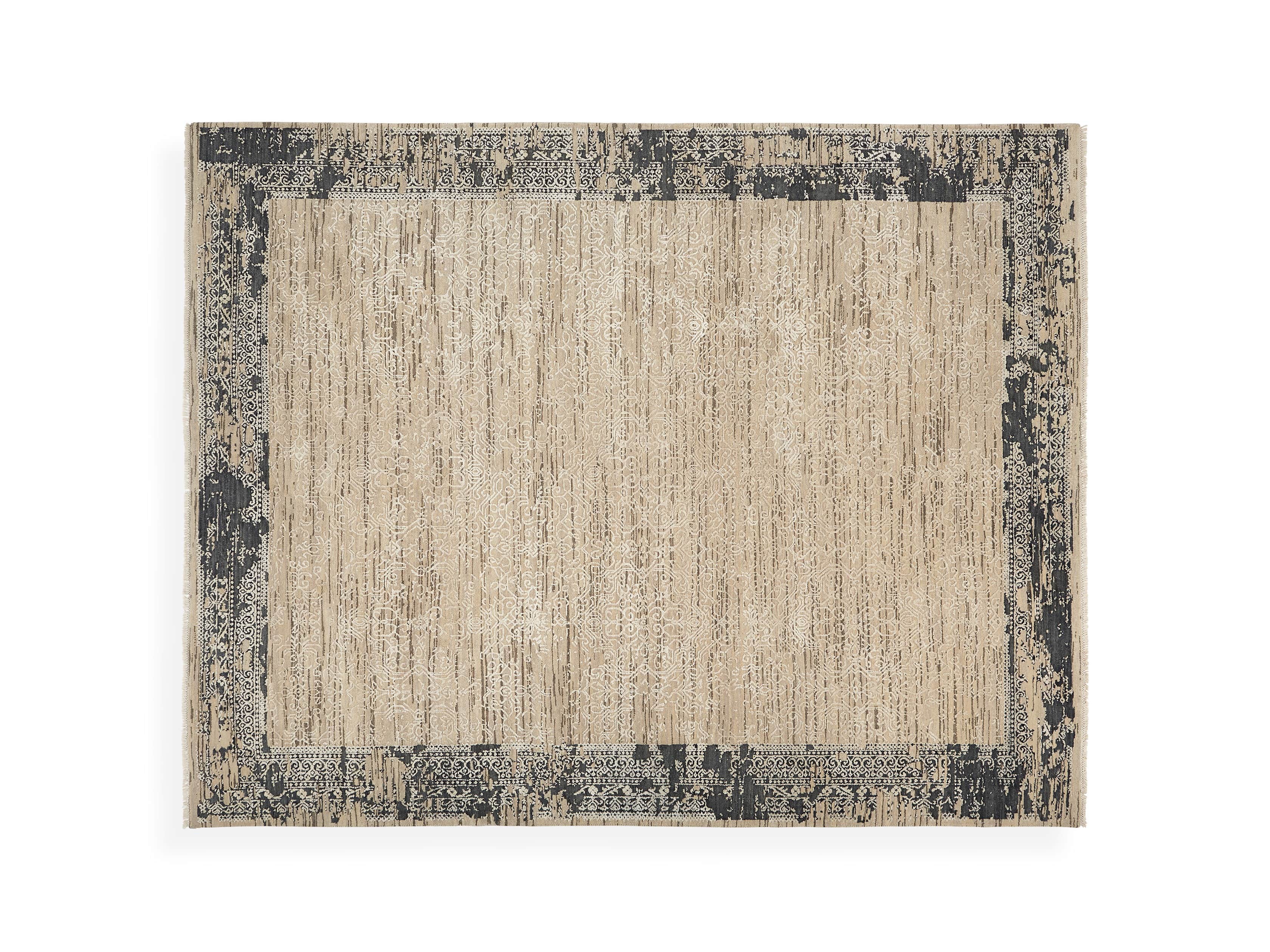 Grayson 8'x 10' Hand Knotted Beige Rug, slide 3 of 6