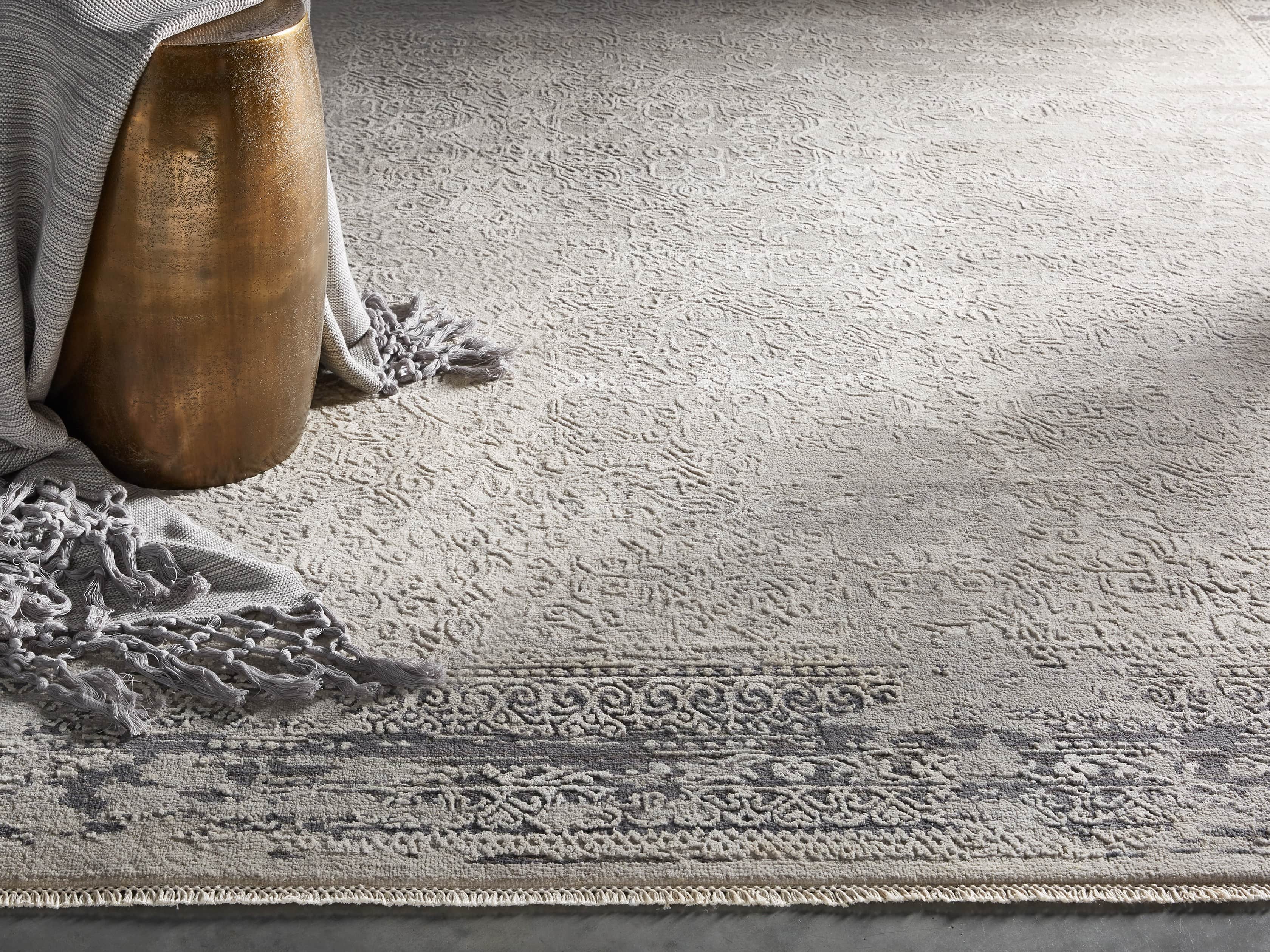 Grayson 9' x 12' Hand Knotted Grey Rug at RugsBySize.com