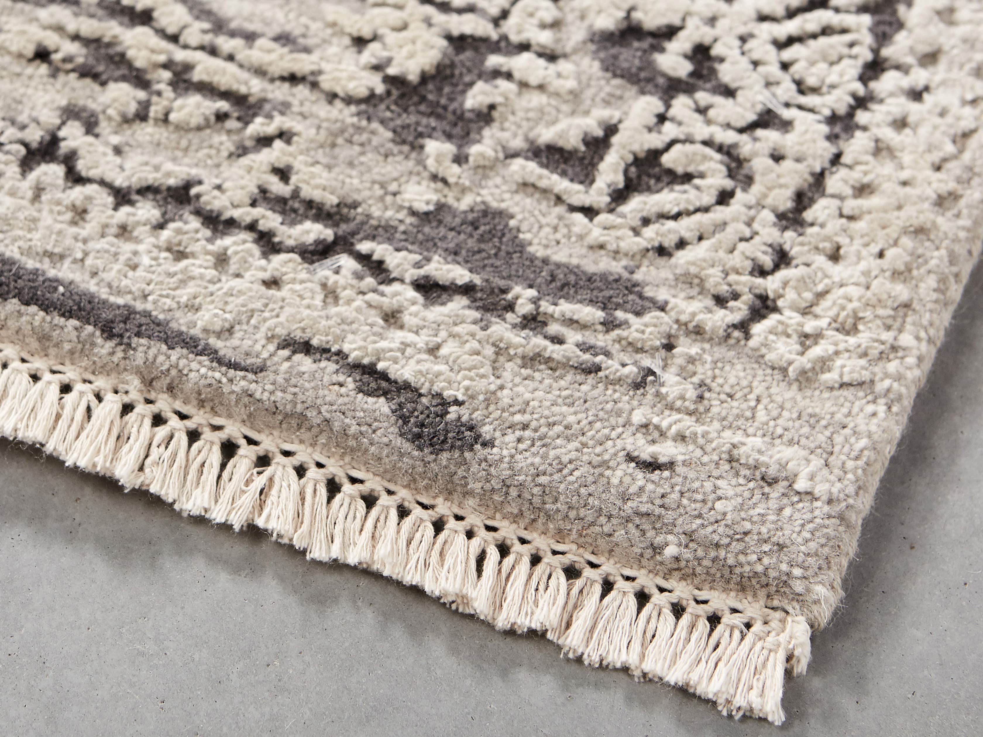 Grayson 8' x 10' Hand Knotted Grey Rug, slide 3 of 11
