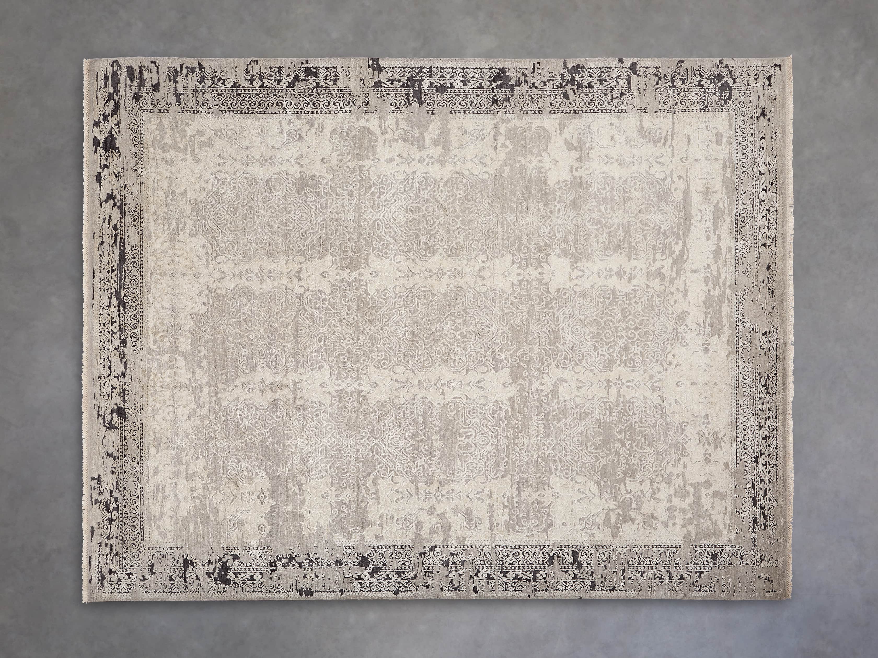 Grayson 8' x 10' Hand Knotted Grey Rug, slide 2 of 9