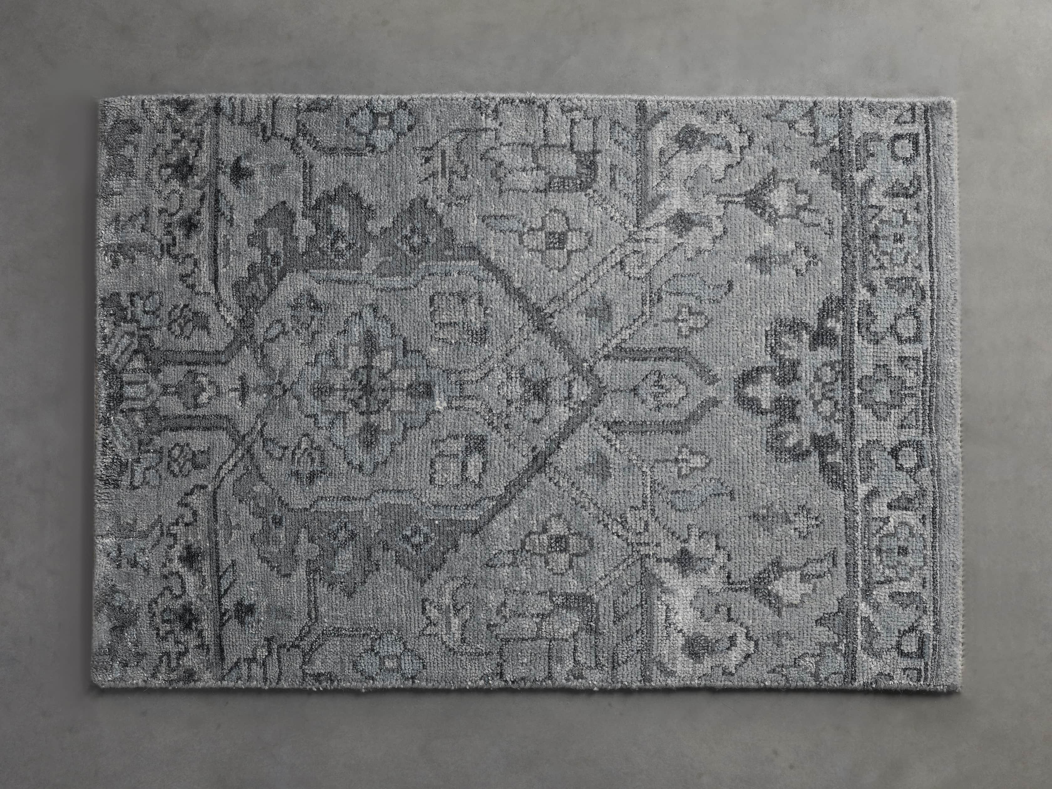 Sienna Hand-Knotted Rug Swatch in Blue, slide 1 of 1