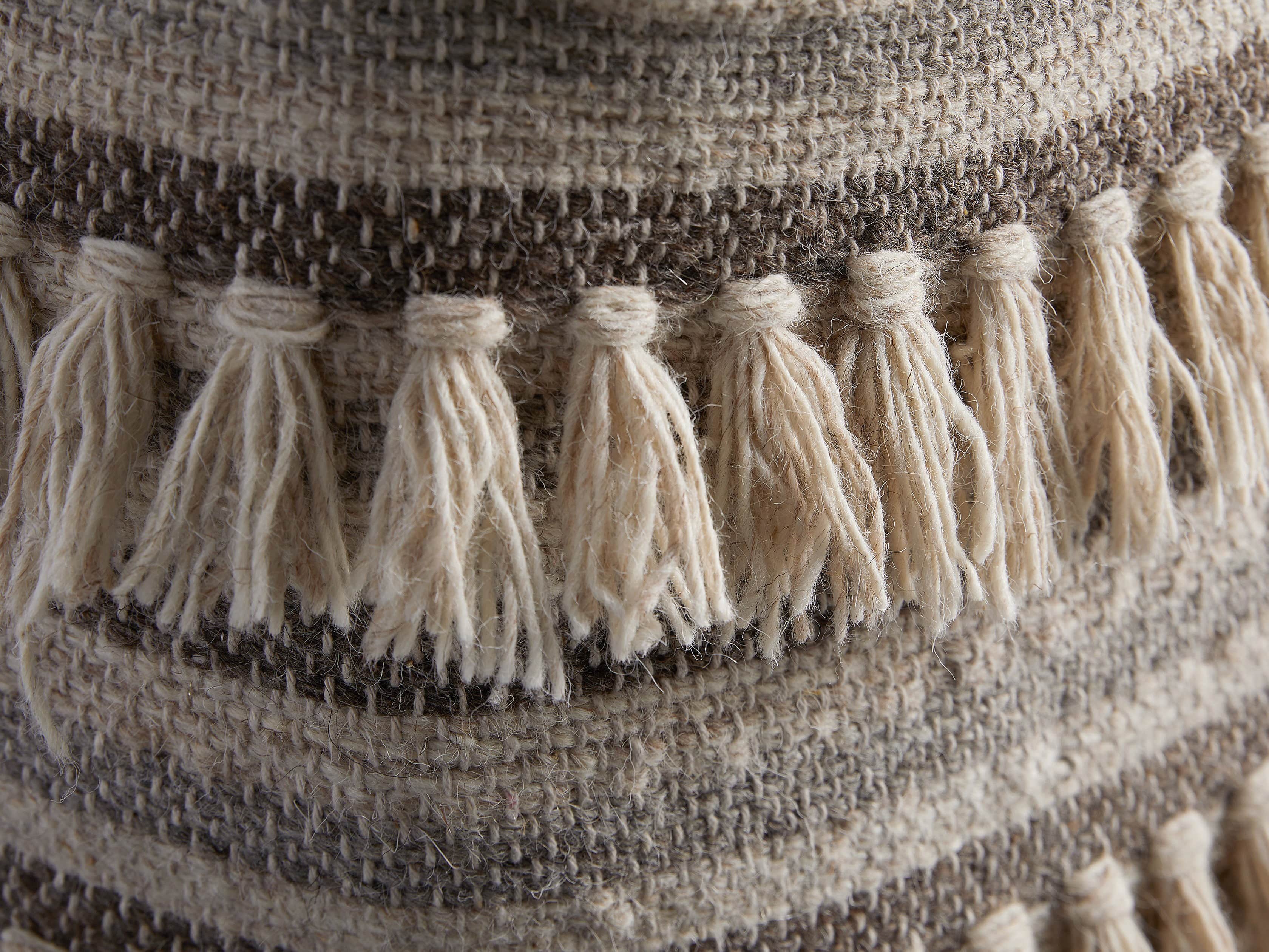 Aziza Wool Pouf