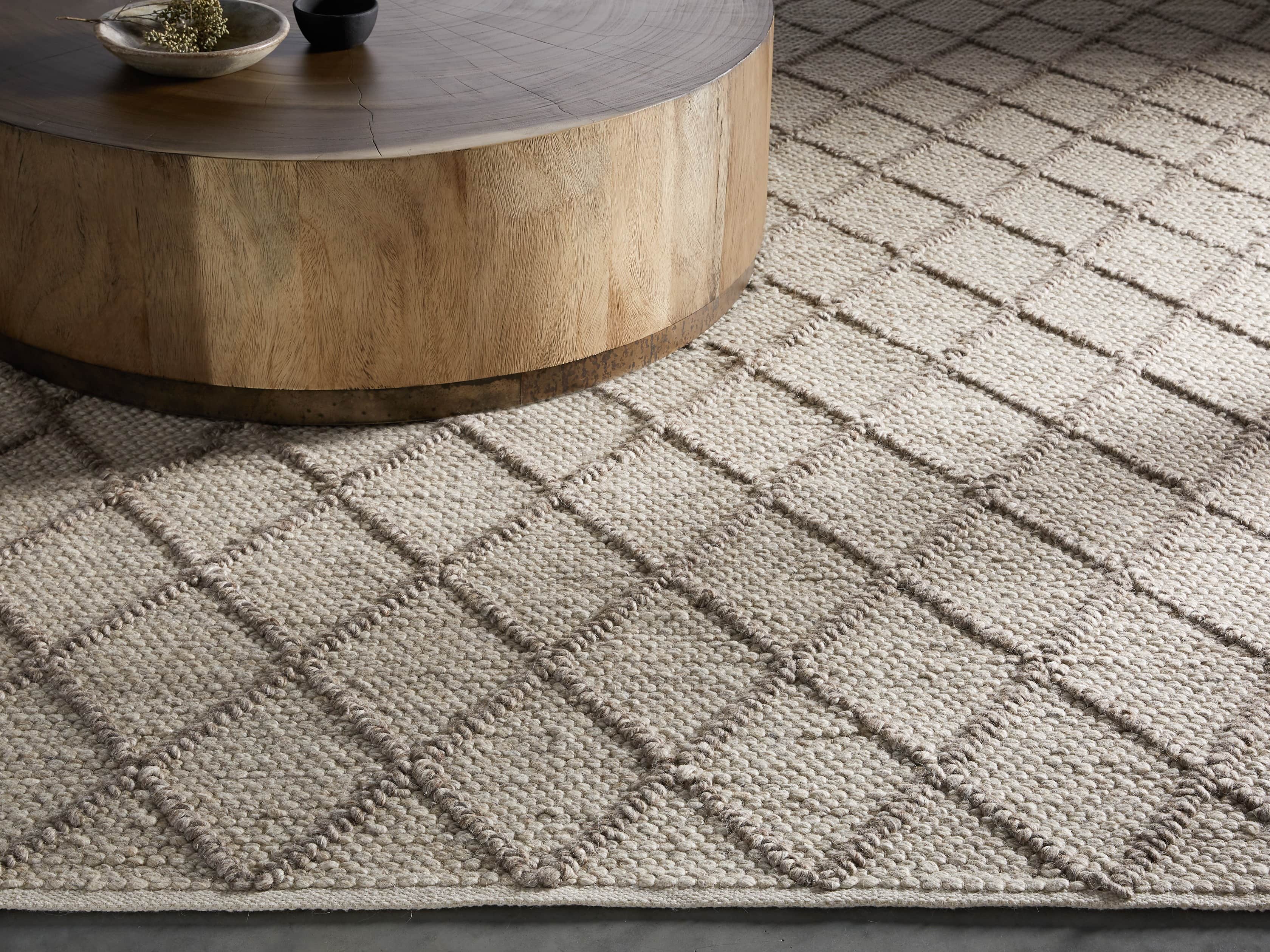 Canyon 9' x 12' Handwoven Rug in Mocha, slide 1 of 6
