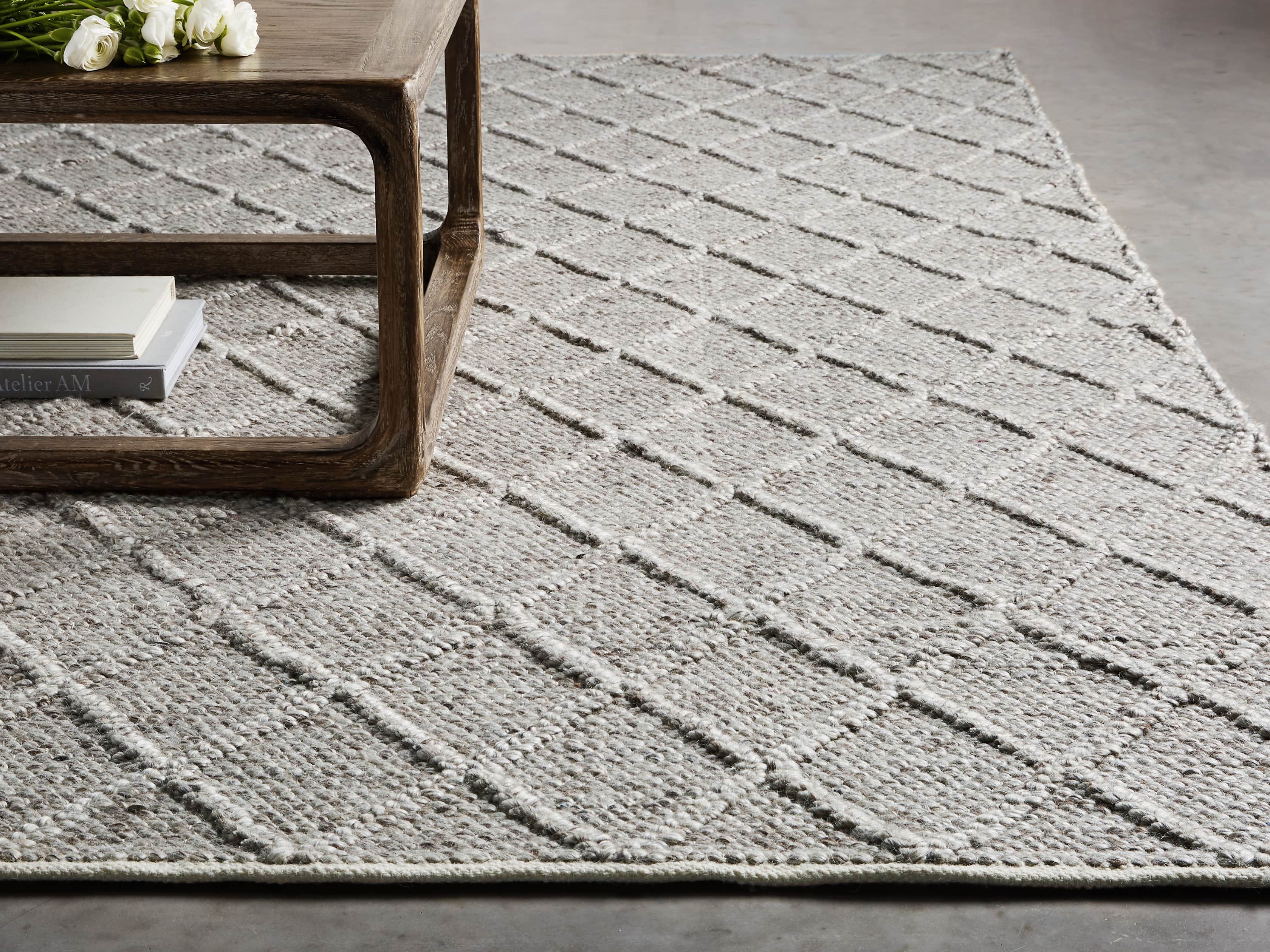 Canyon 6x9 Handwoven Rug in Silver