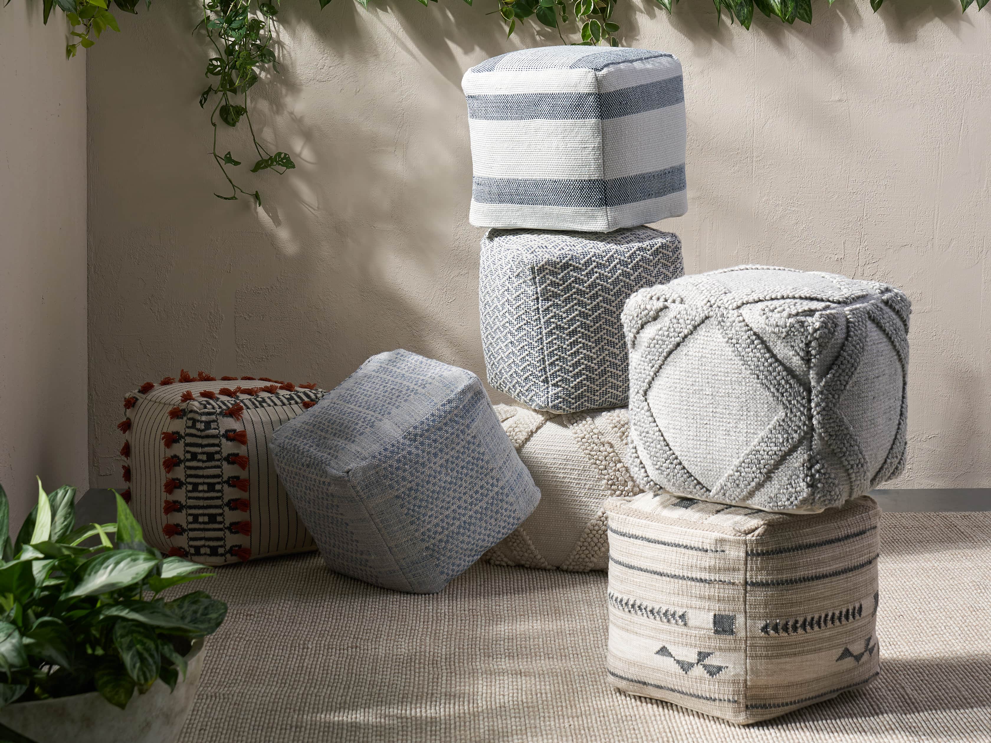 Capitola Indoor/Outdoor Pouf, slide 4 of 5