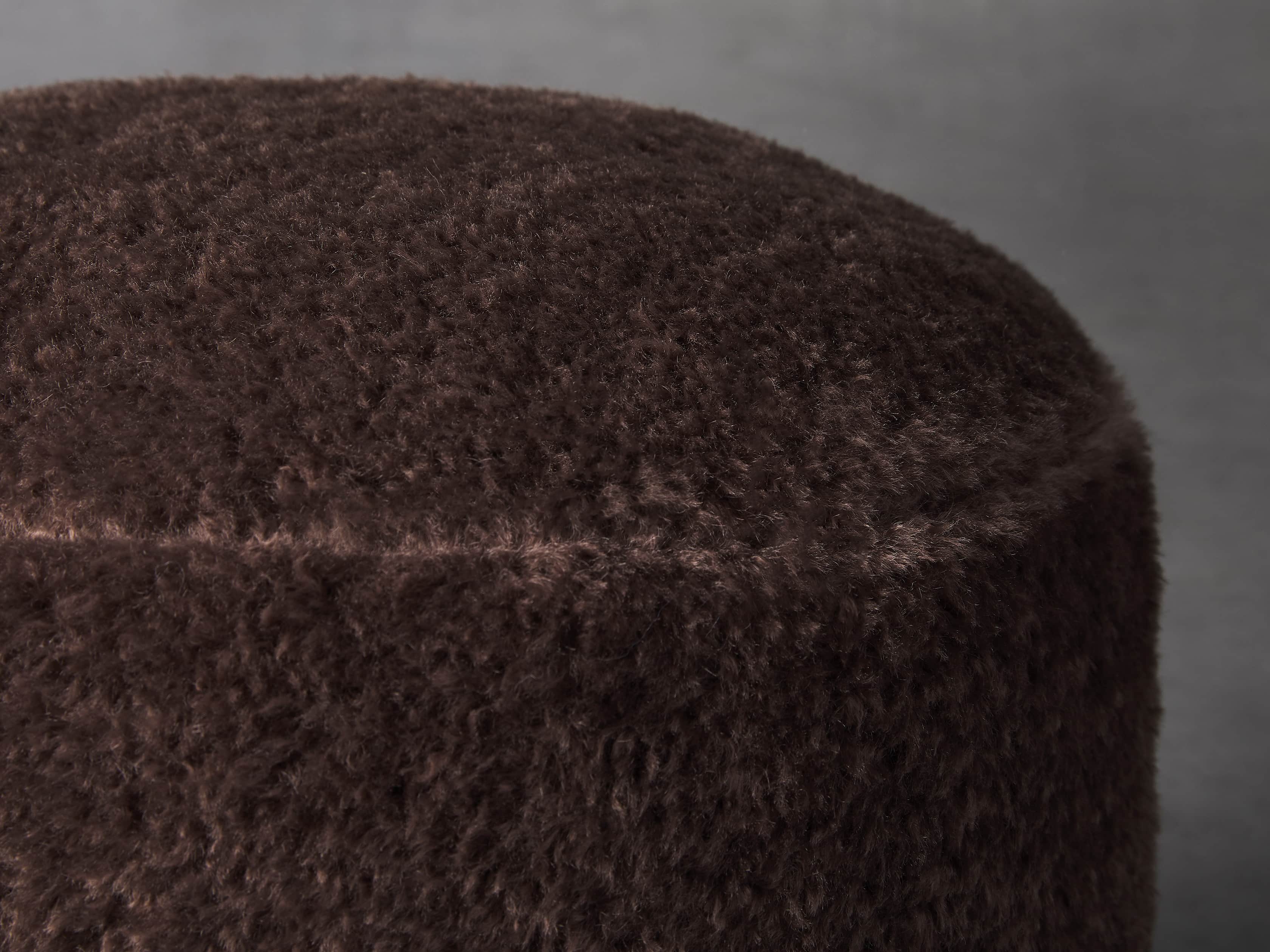 Faux Sheepskin Pouf, slide 2 of 2