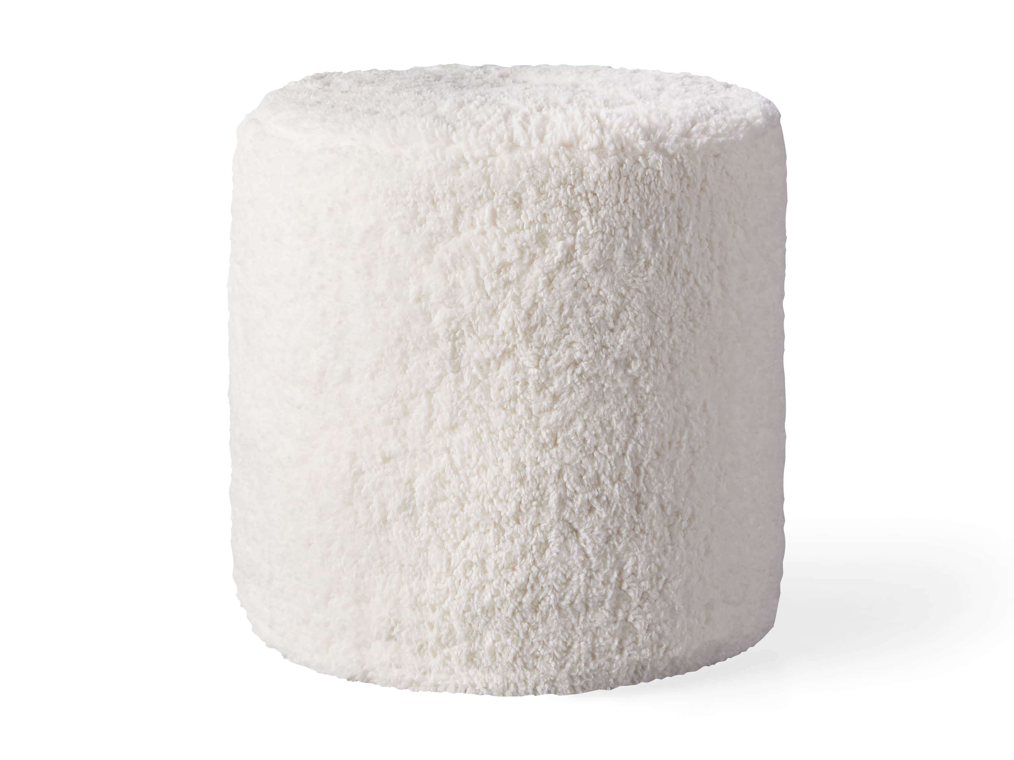Faux Sheepskin Pouf, slide 3 of 3