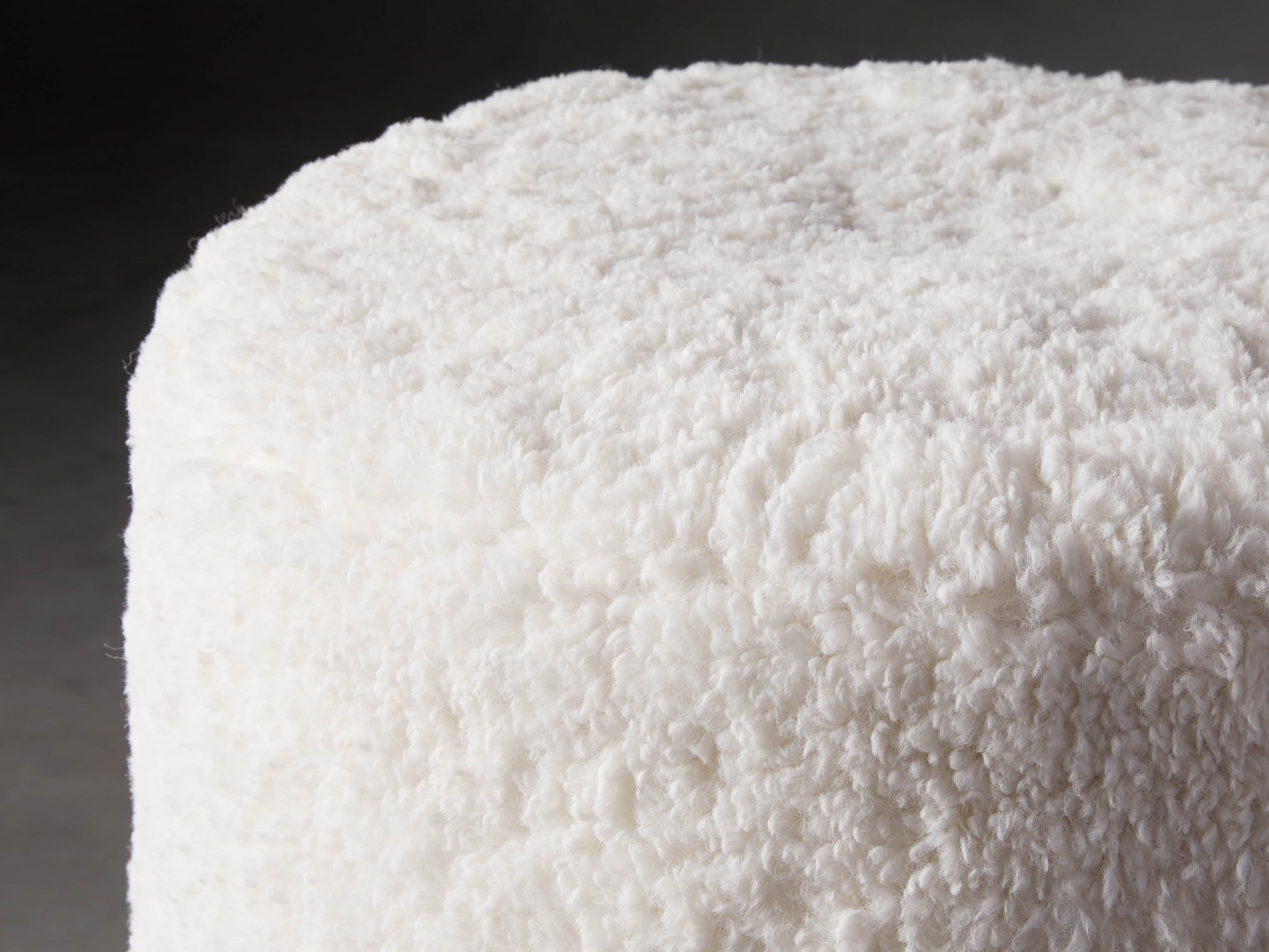 Faux Sheepskin Pouf, slide 2 of 3