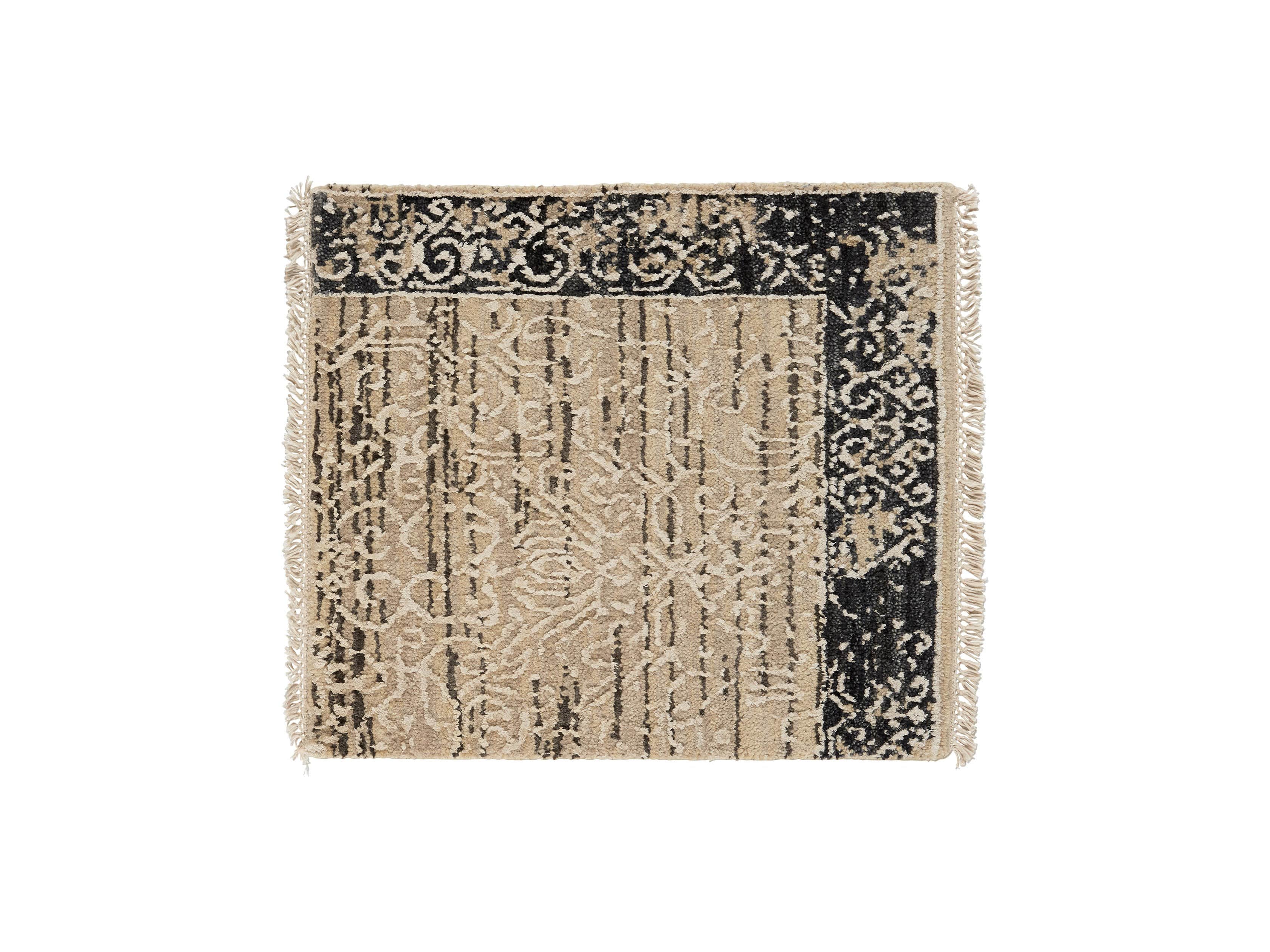 Grayson Hand Knotted 18" Beige Rug Swatch, slide 1 of 1