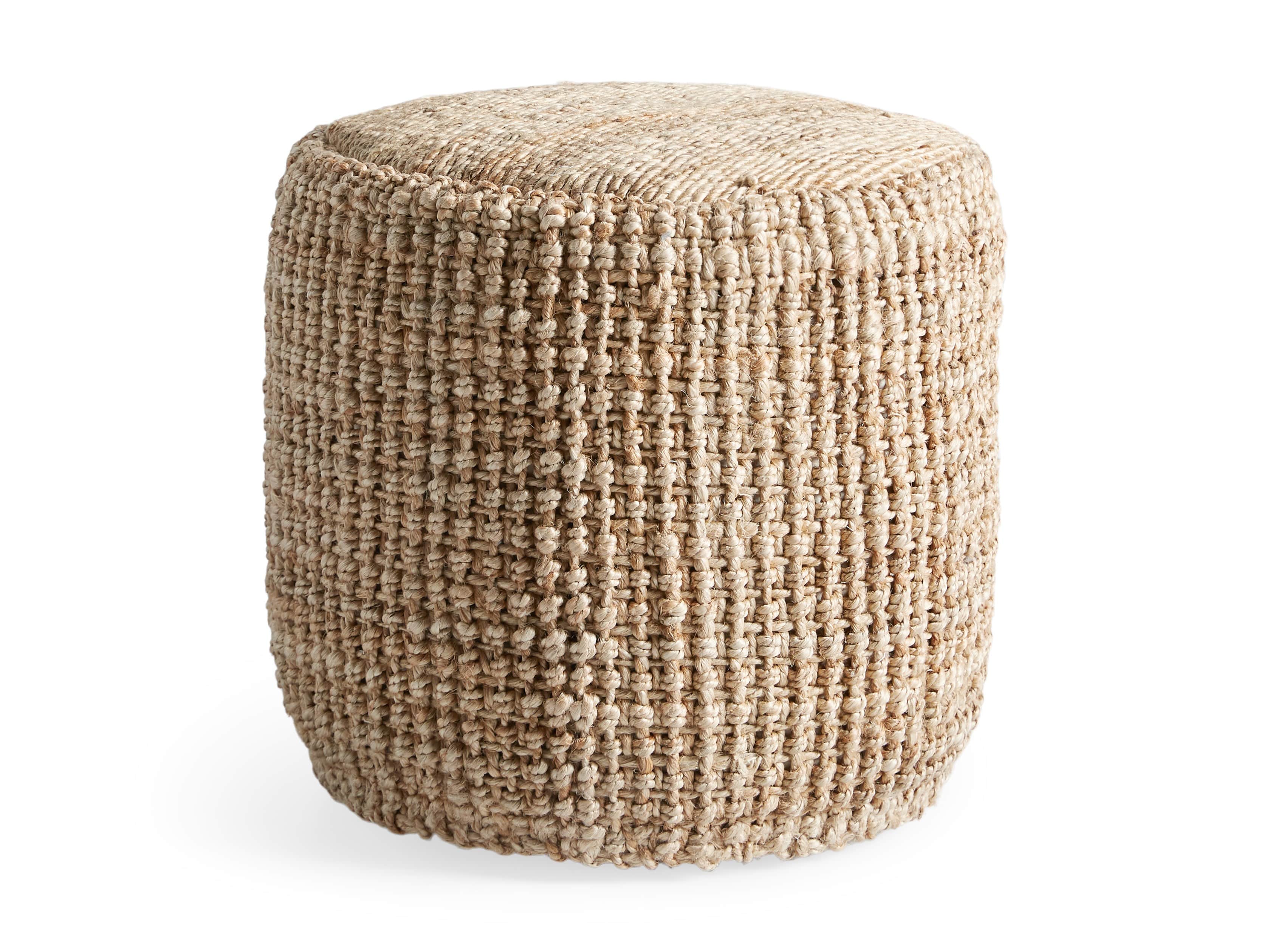Laos Jute Pouf, slide 8 of 8