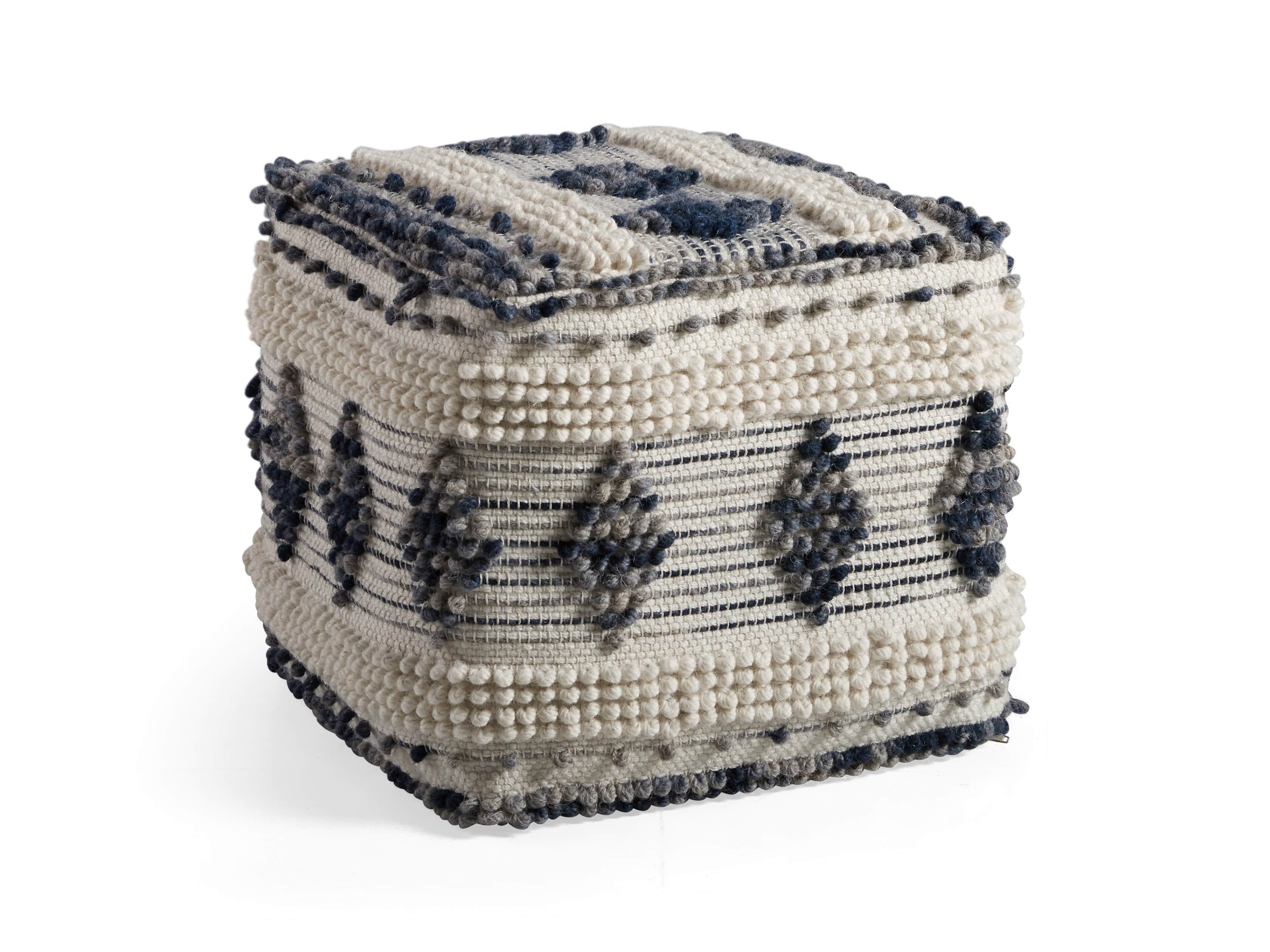 Savoy Wool Pouf, slide 4 of 5