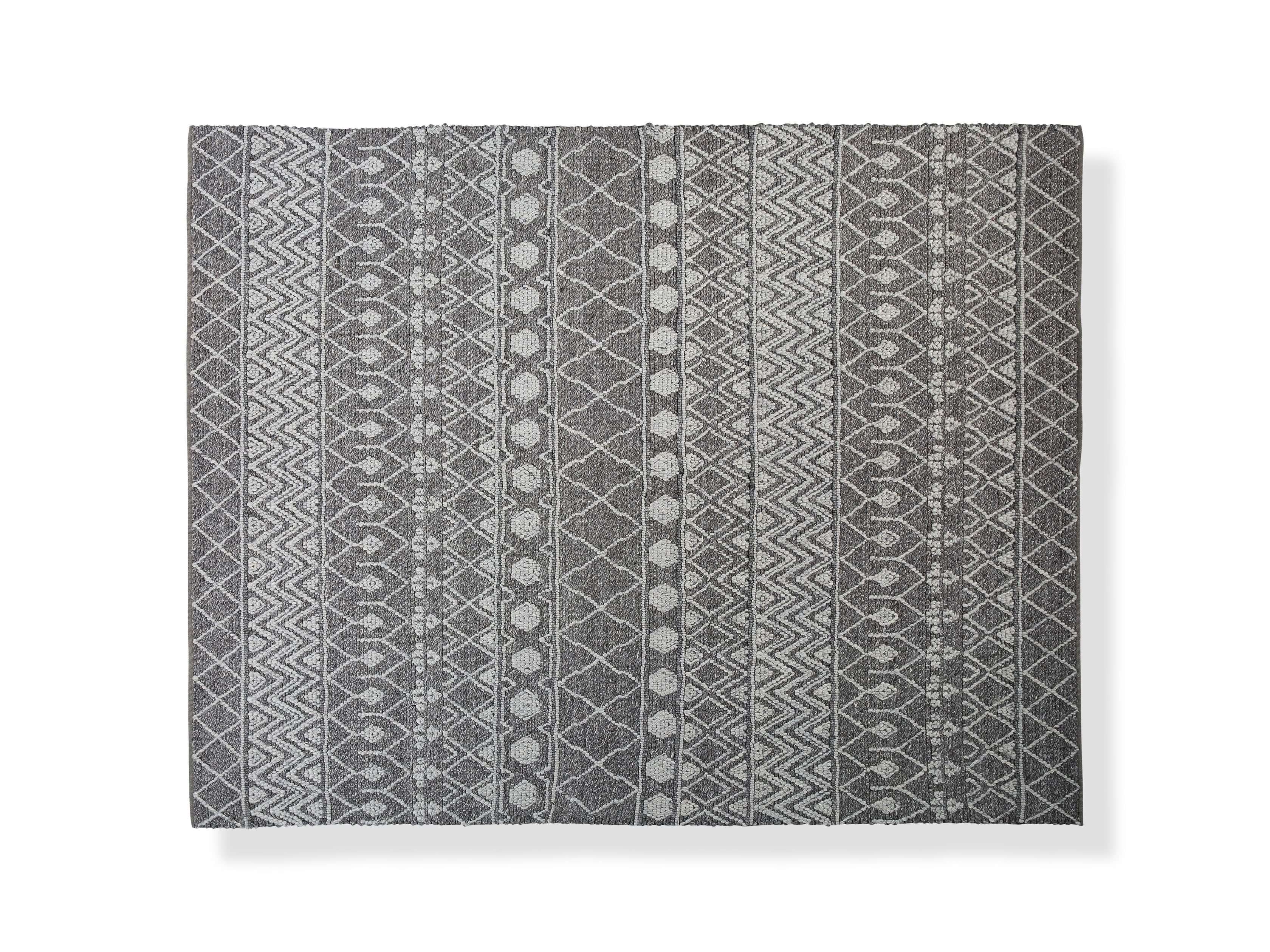Shilo 8' x 10' Handwoven Rug in Graphite, slide 1 of 2