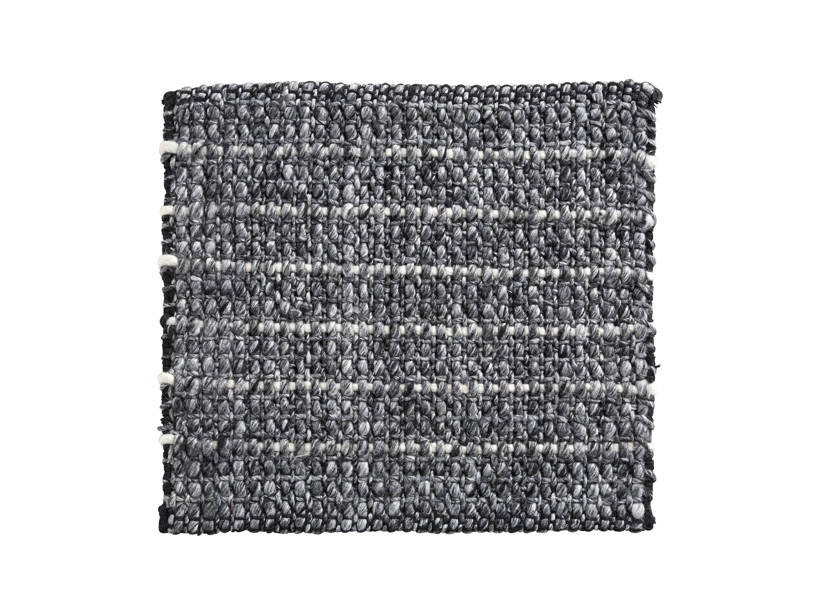 Valencia Handwoven 18" Rug Swatch in Graphite, slide 1 of 1