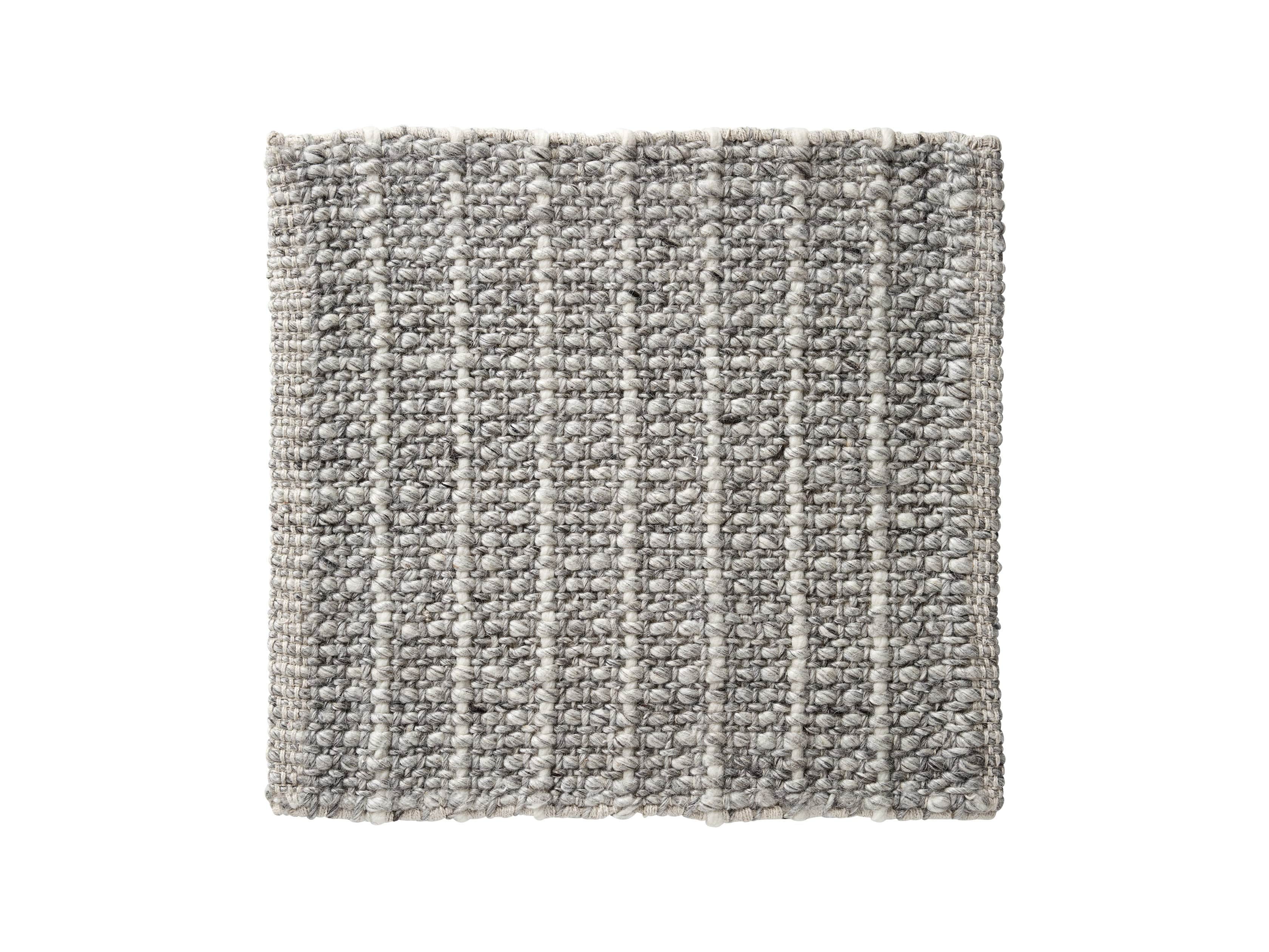 Valencia Handwoven 18" Rug Swatch in Grey