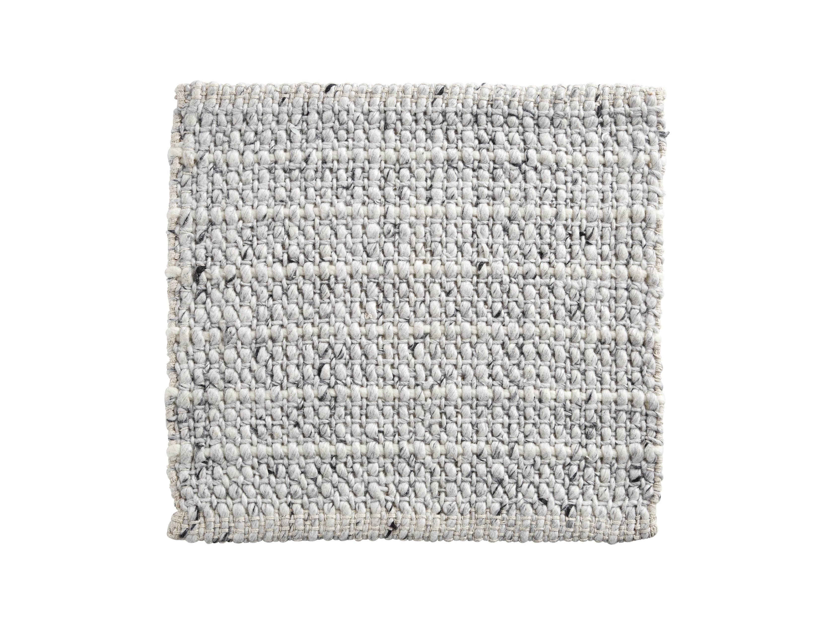 Valencia Handwoven 18" Rug Swatch in Ivory