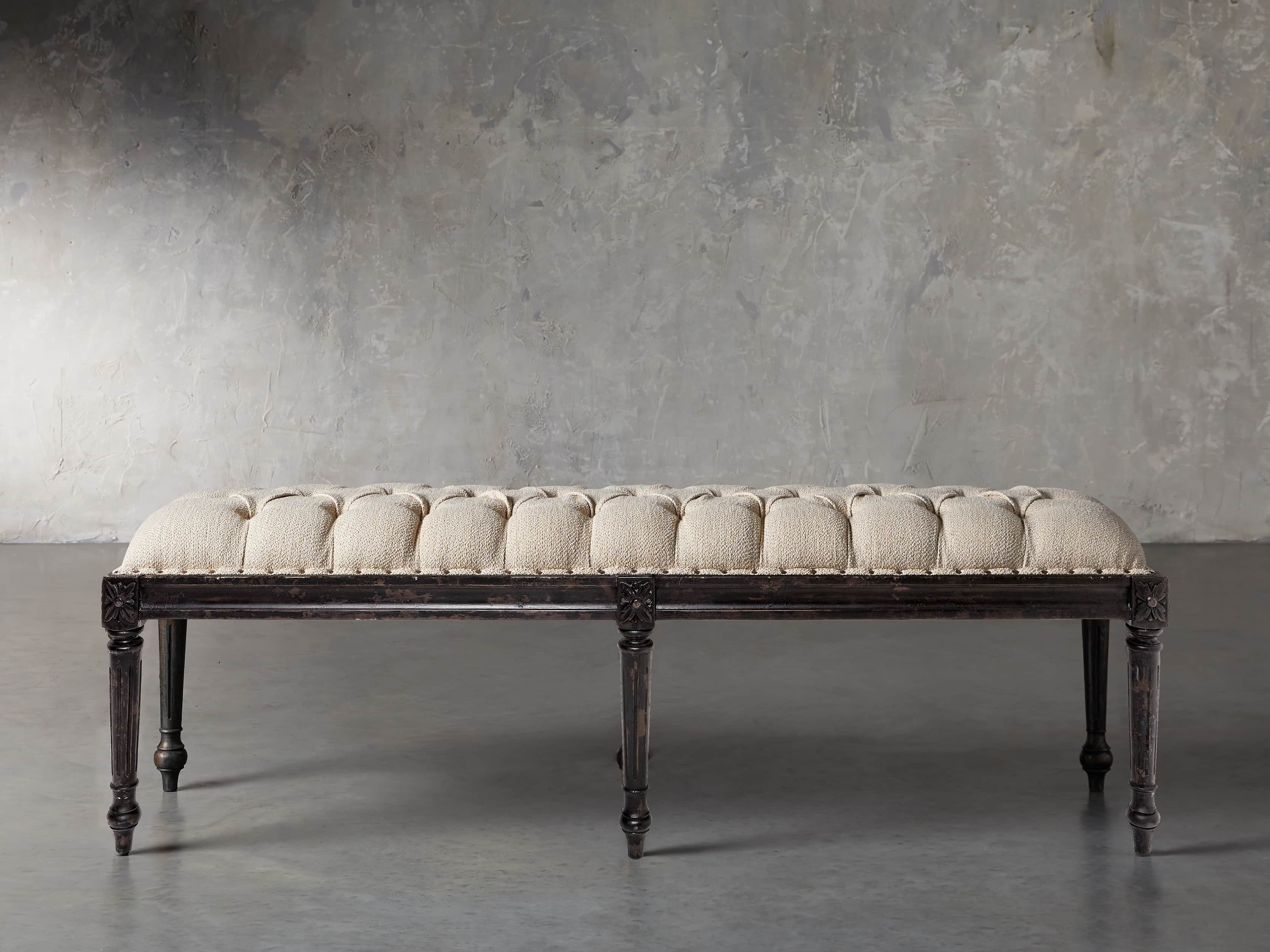 Ottomans Leather Ottomans Living Room Benches Arhaus