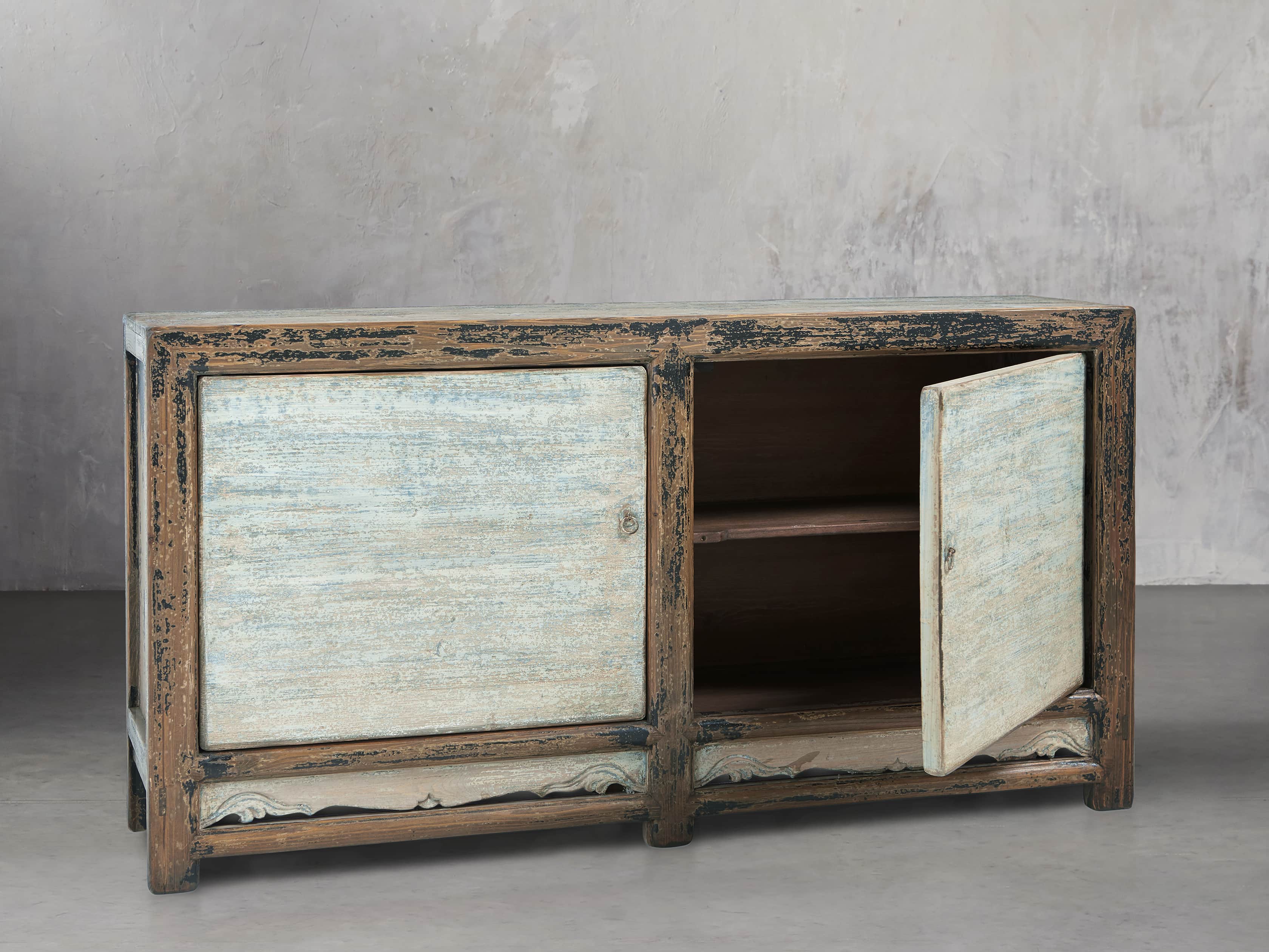 Waverly Medium Blue 2 Door Cabinet