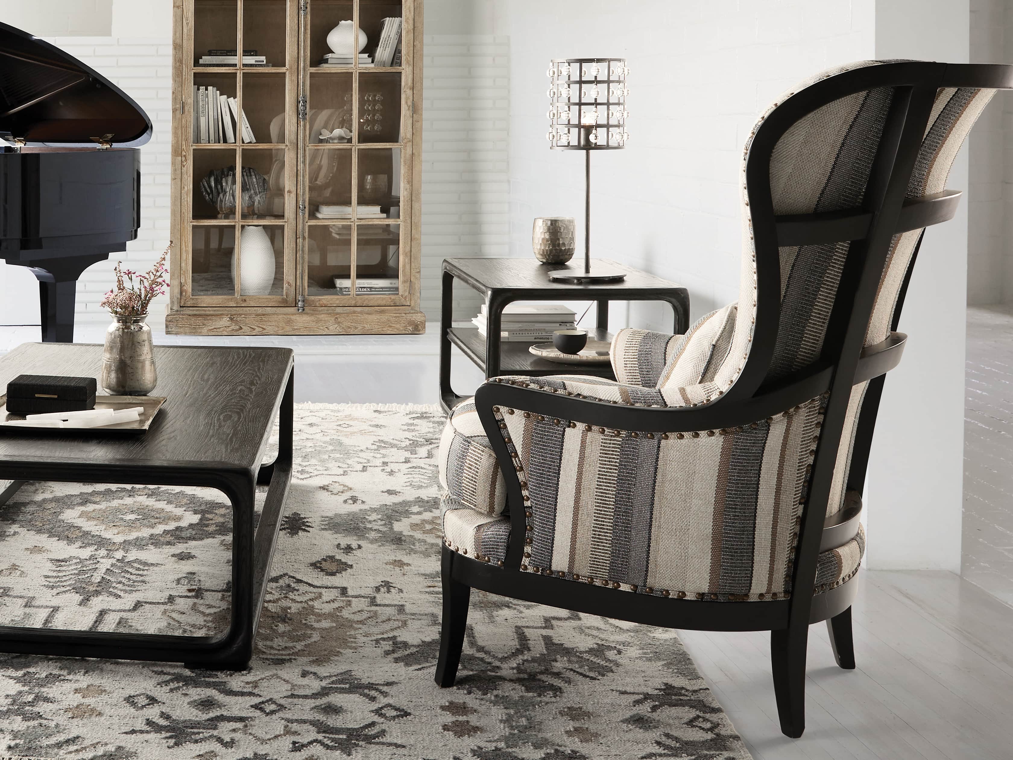 Portsmouth Upholstered 32" Chair in Amarillo Graphite, slide 1 of 10