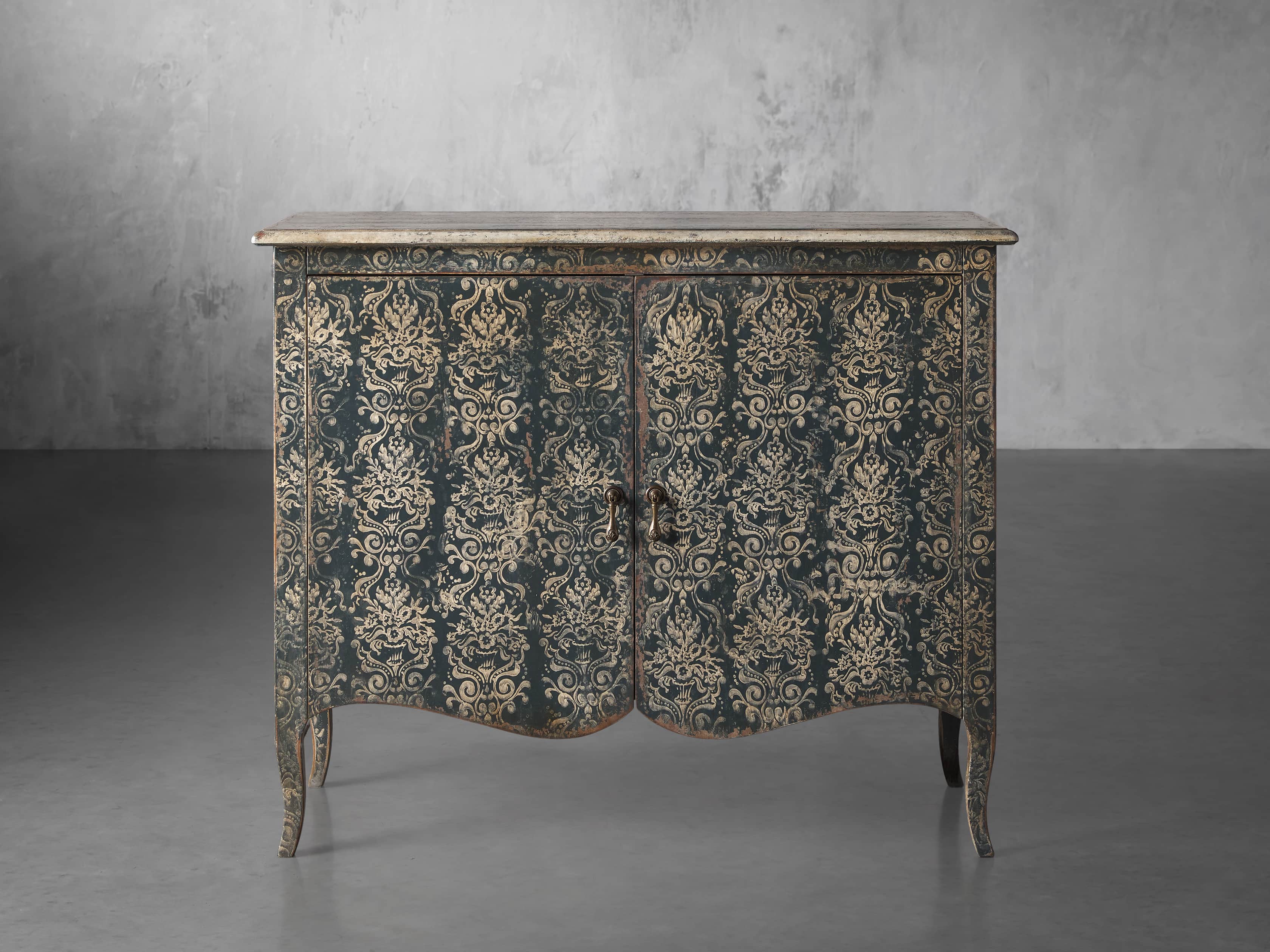 View the Amalfi Two Door Chest in Blue Grigio