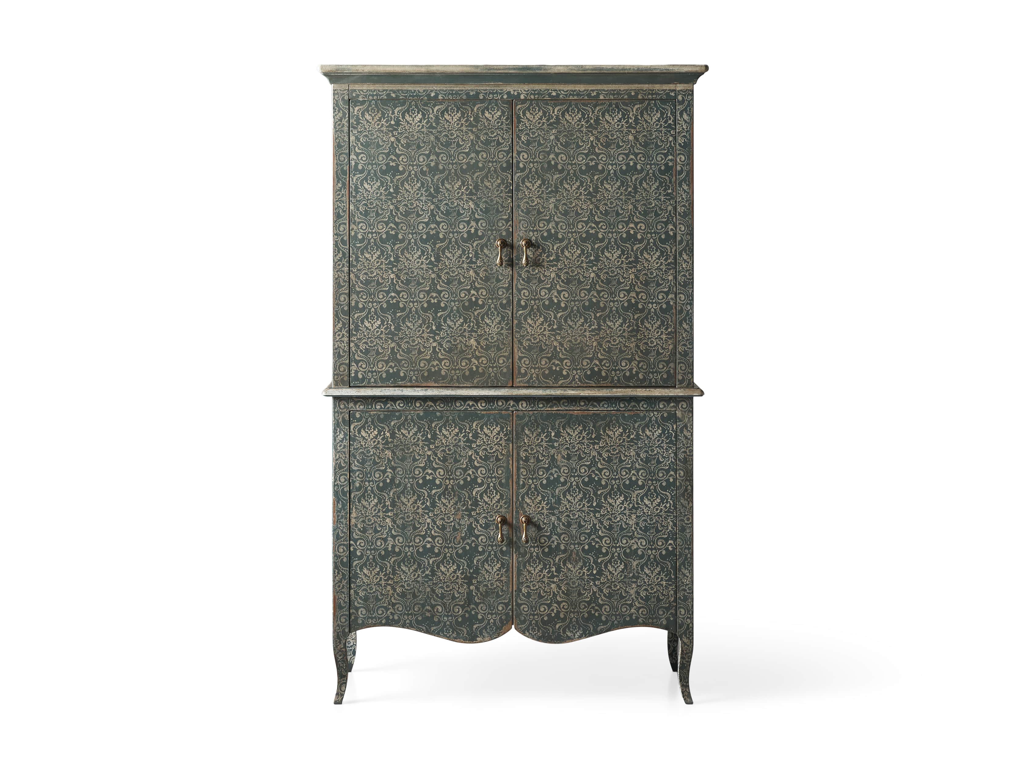 Amalfi 44.5" Modello Isabella 4 Door Chest in Blue Grigio, slide 5 of 5
