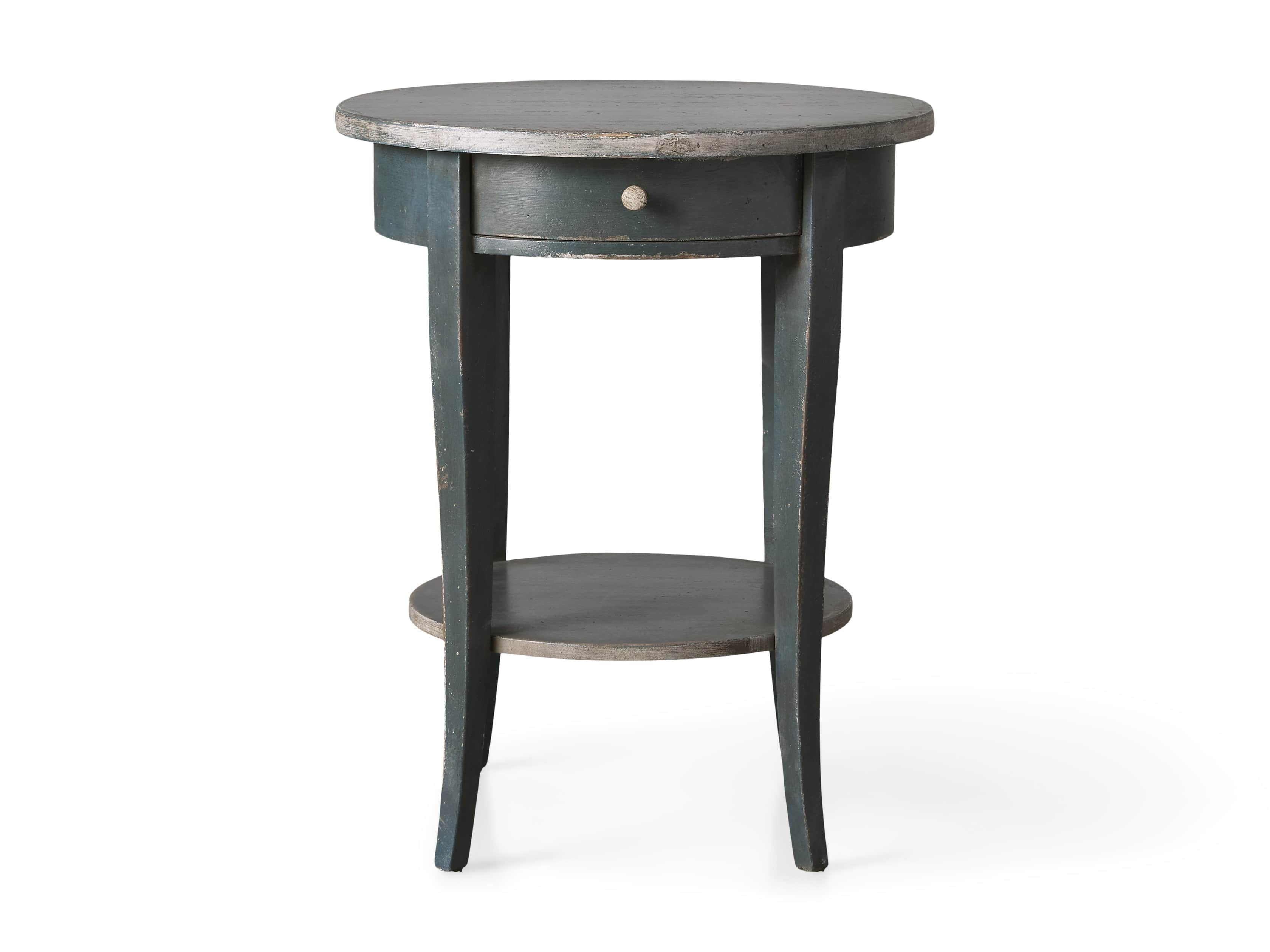 Amalfi 20" Round Side Table in Blue Grigio, slide 4 of 5