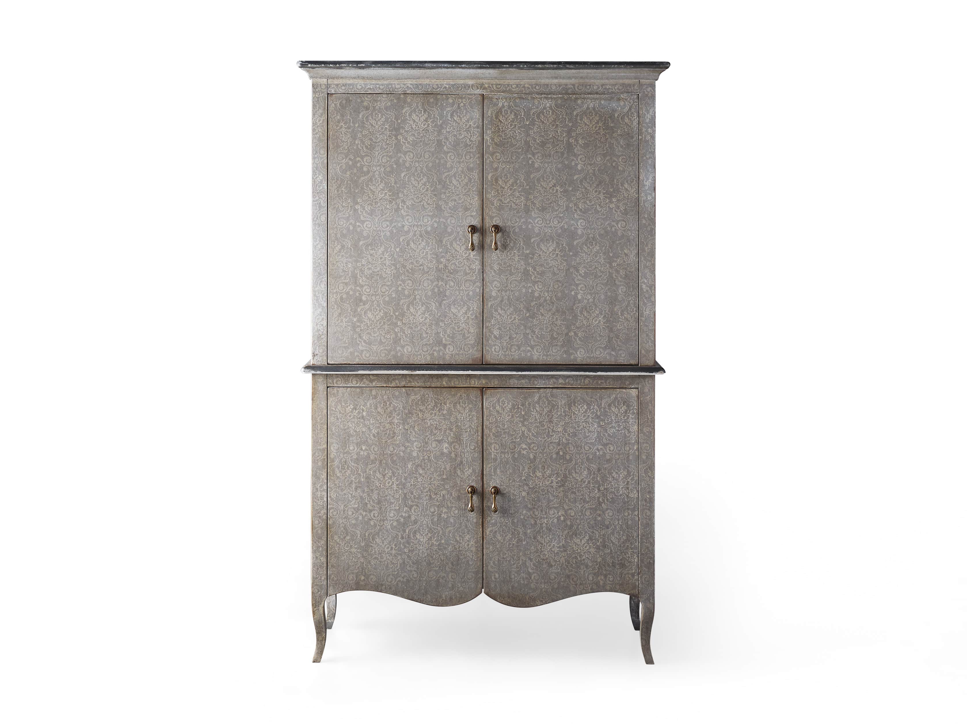 Amalfi 44.5" Modello Isabella 4 Door Chest in Dolphine Grey, slide 5 of 5