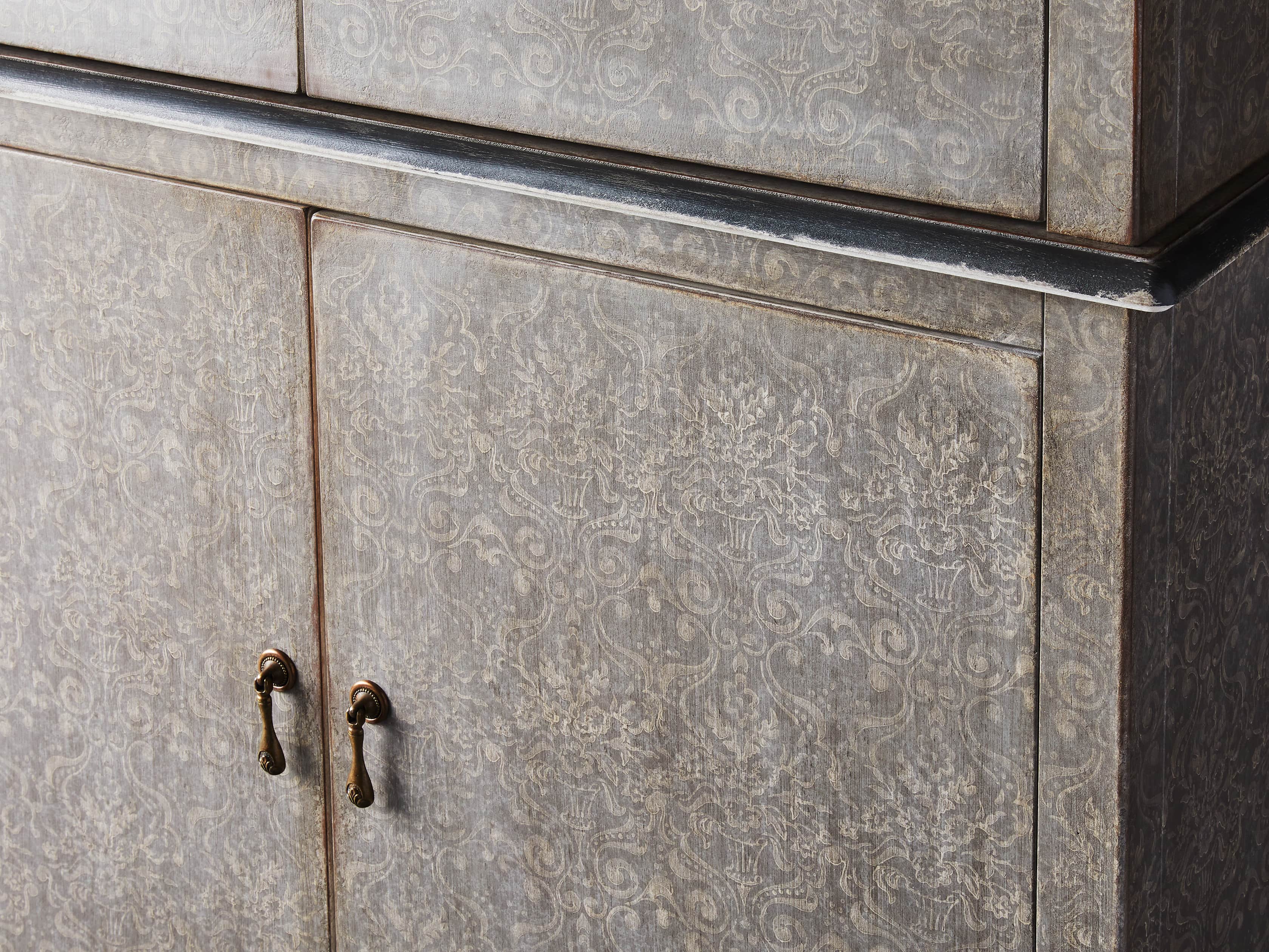 Amalfi 44.5" Modello Isabella 4 Door Chest in Dolphine Grey, slide 3 of 5