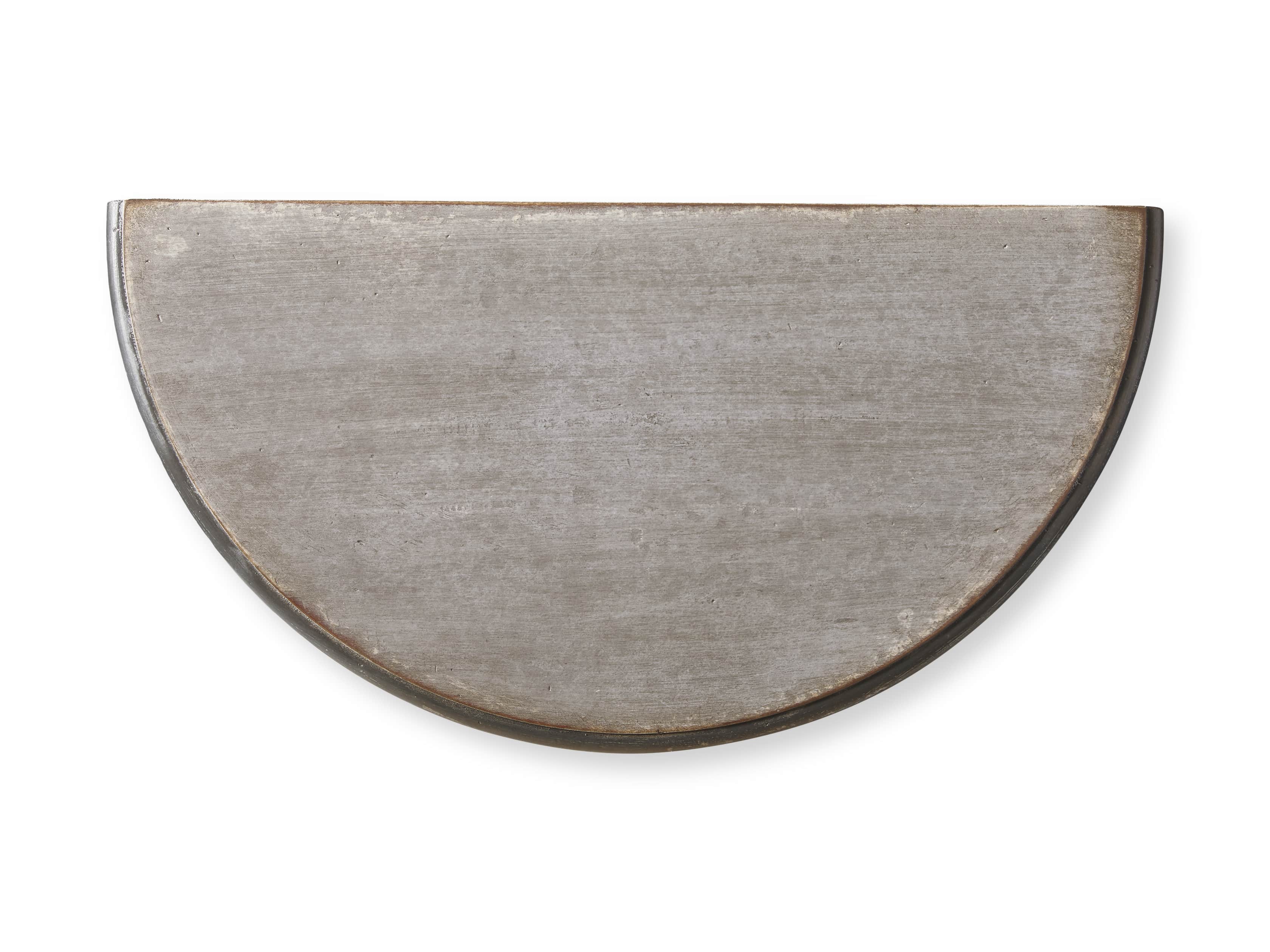 Amalfi 24.5" Demilune Side Table in Dolphine Grey, slide 5 of 5