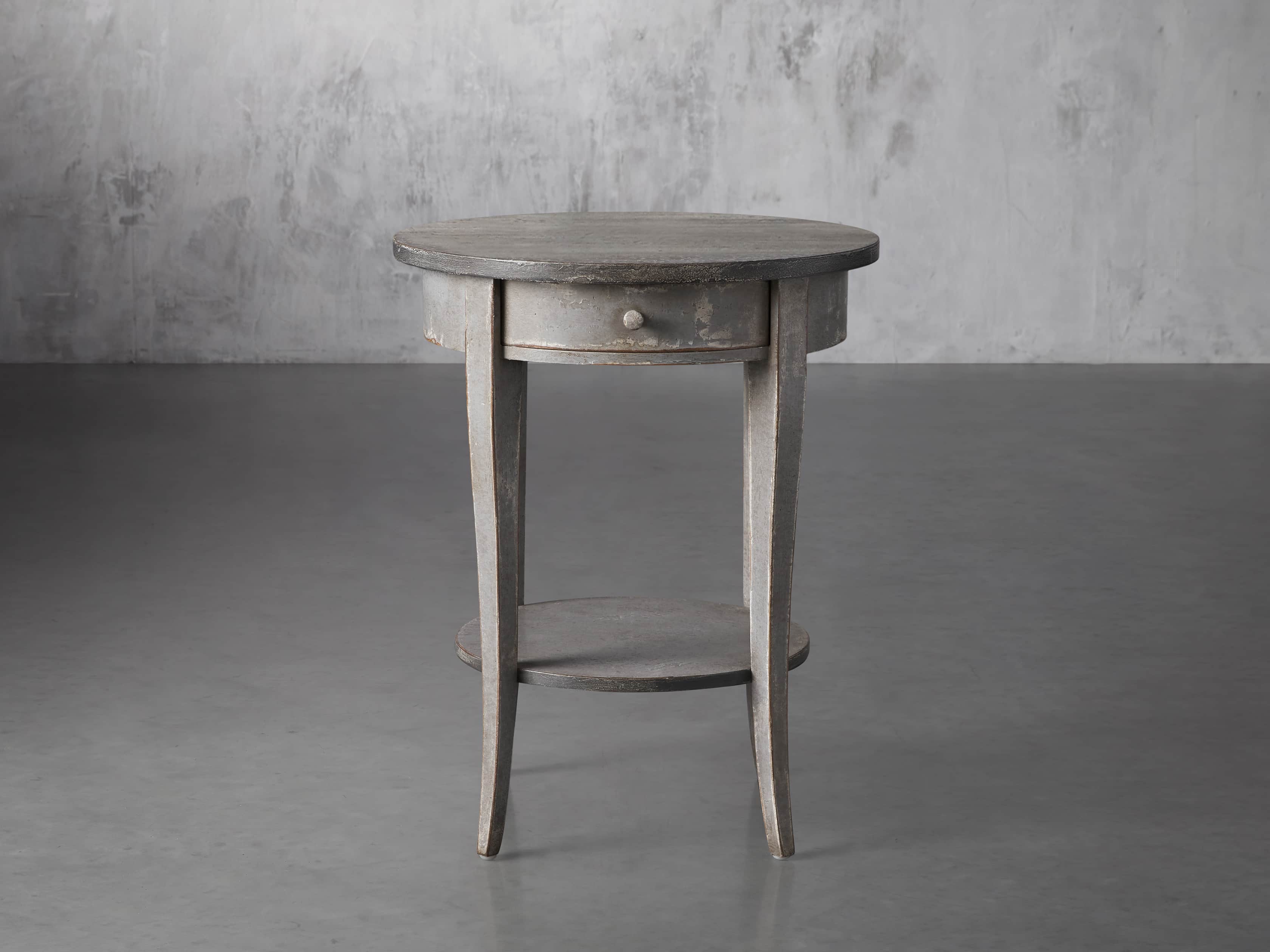 Amalfi 20" Round Side Table in Dolphine Grey, slide 1 of 4